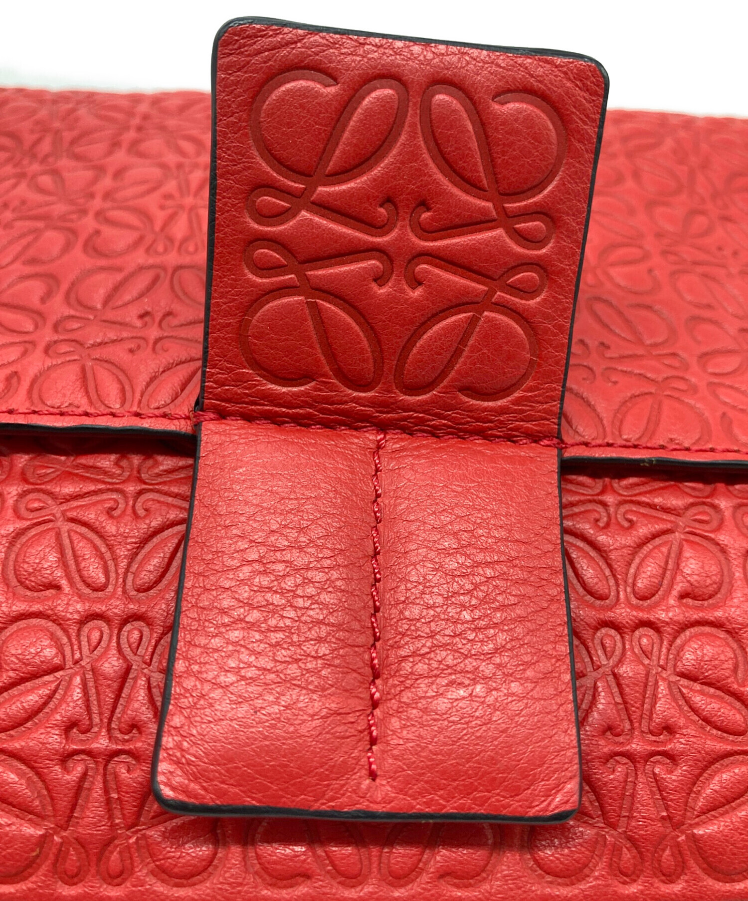 中古・古着通販】LOEWE (ロエベ) アベニュー ショルダーバッグ レッド