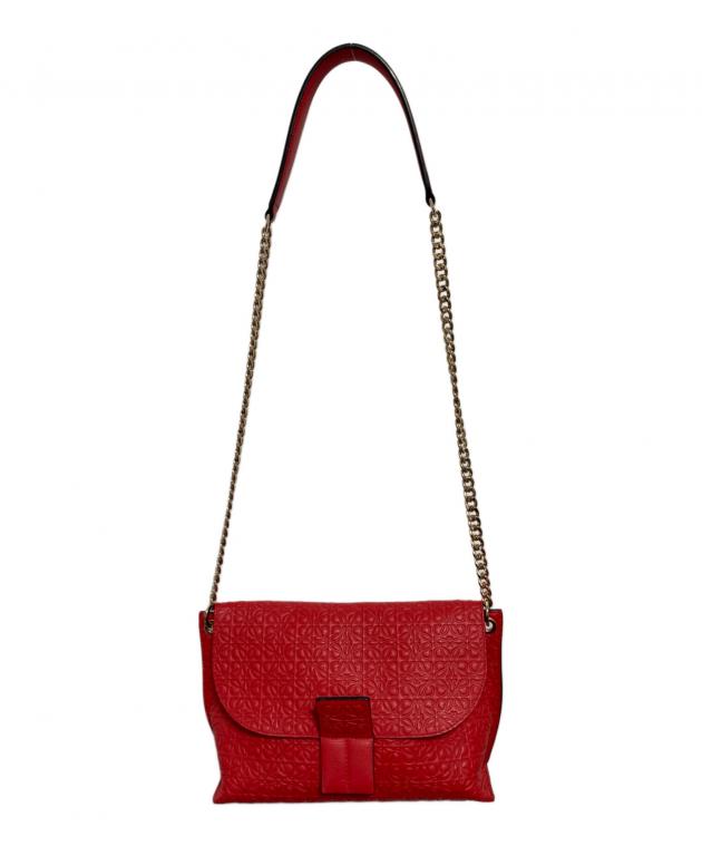 中古・古着通販】LOEWE (ロエベ) アベニュー ショルダーバッグ レッド