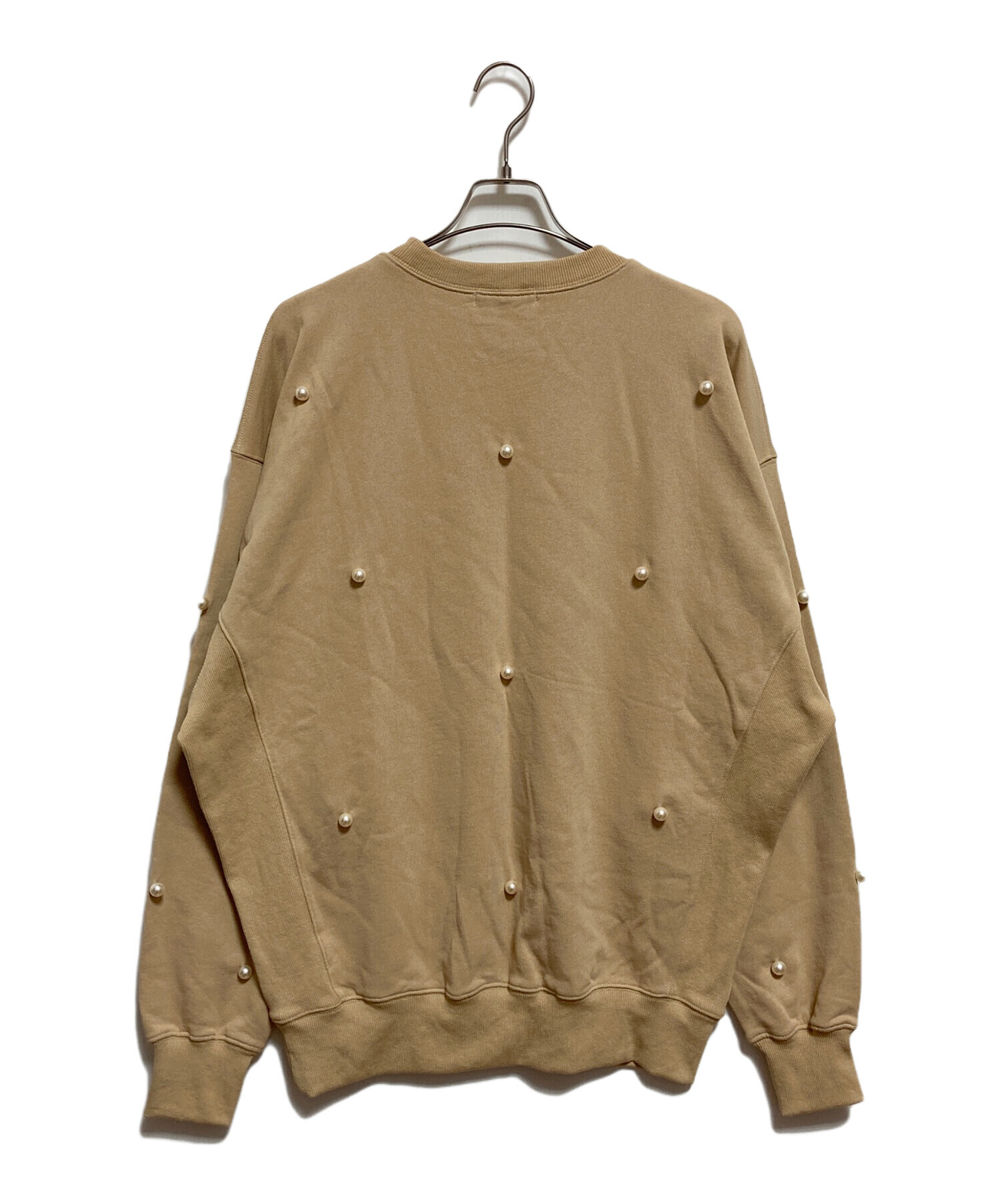 中古・古着通販】MARRY ME (メリーミー) パールスウェット ベージュ