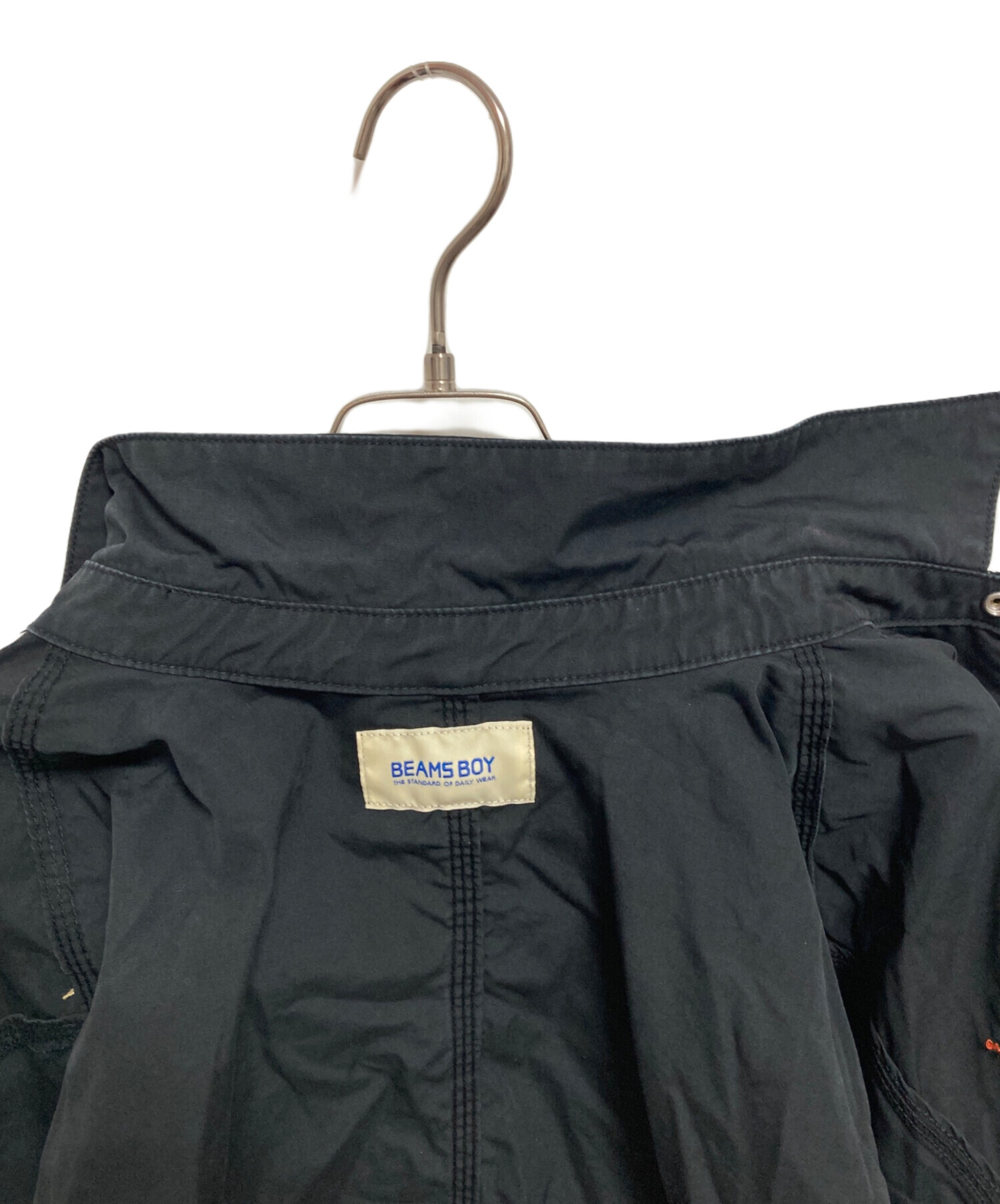 新品未使用　BEAMS BOY / コットンショートカバーオール　ブラック 中古・古着通販】BEAMS BOY (ビームスボーイ) コットン ショート