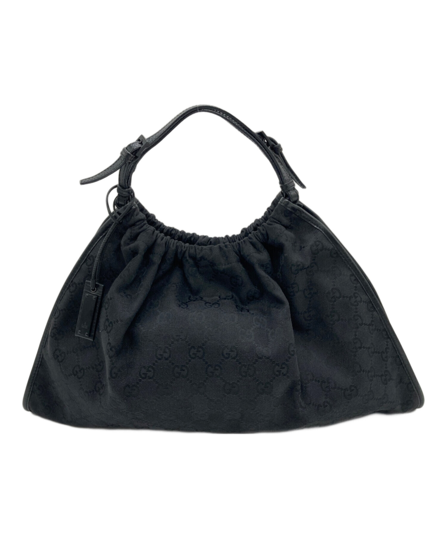 GUCCI グッチ GGキャンバス ハンドバッグ 巾着 中古・古着通販】GUCCI (グッチ) GGキャンバス巾着ハンドバッグ