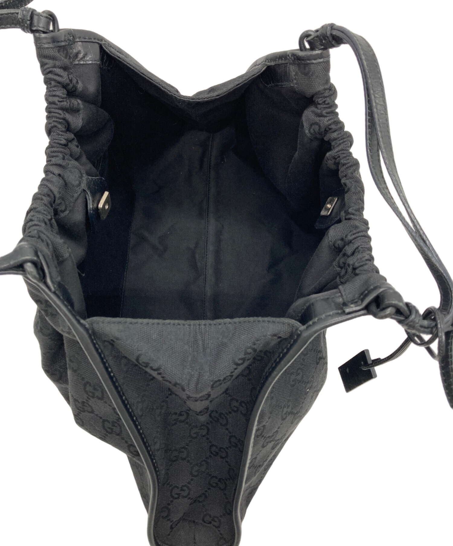中古・古着通販】GUCCI (グッチ) GGキャンバス巾着ハンドバッグ