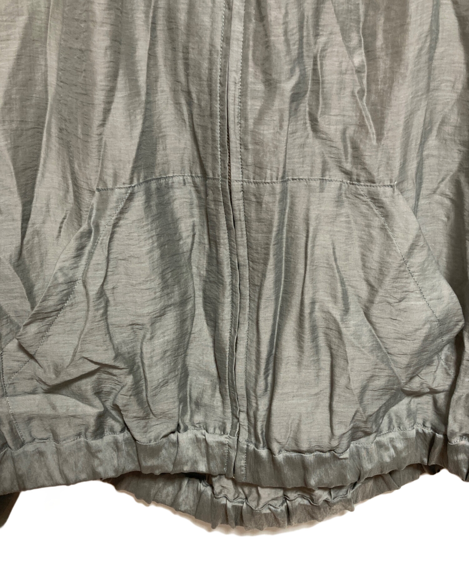 中古・古着通販】THREE DOTS (スリードッツ) シャイニーシャツ ジップ