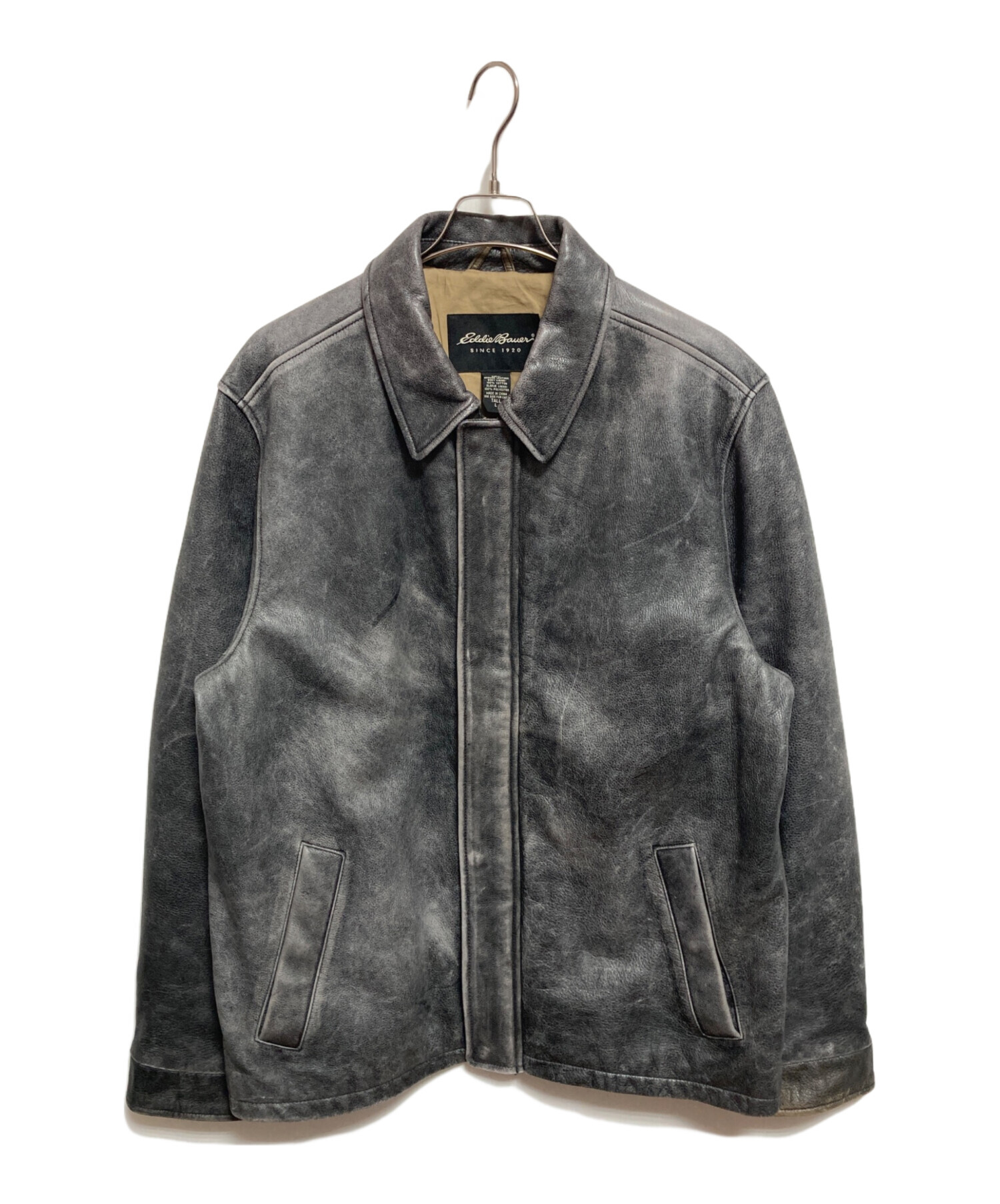 00s Eddie Bauer カウレザージャケット 中古・古着通販】Eddie Bauer (エディーバウアー) カウレザー