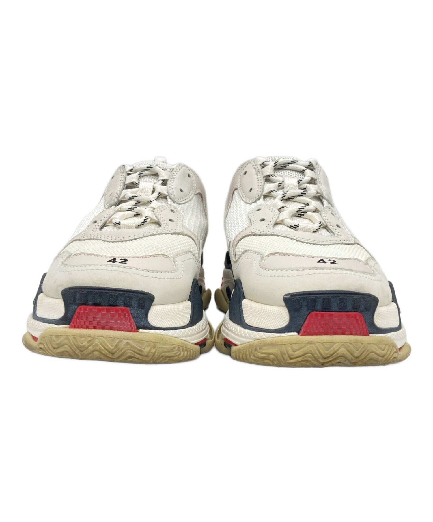 中古・古着通販】BALENCIAGA (バレンシアガ) TRIPLE S ホワイト サイズ 