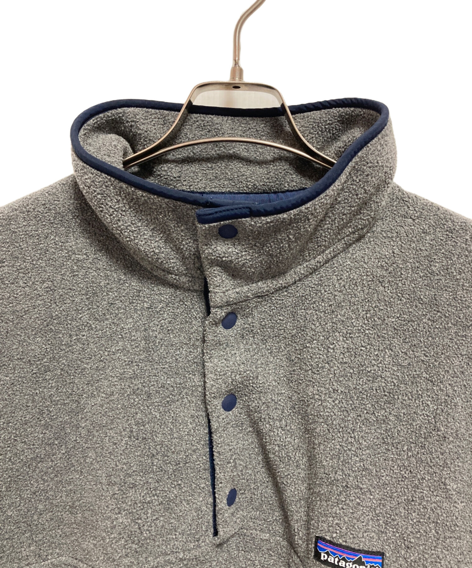 パタゴニア　シンチラスナップ　ジップアップフーディーグレーサイズＸＬ パタゴニア シンチラスナップ ジップアップフーディーグレーサイズXL