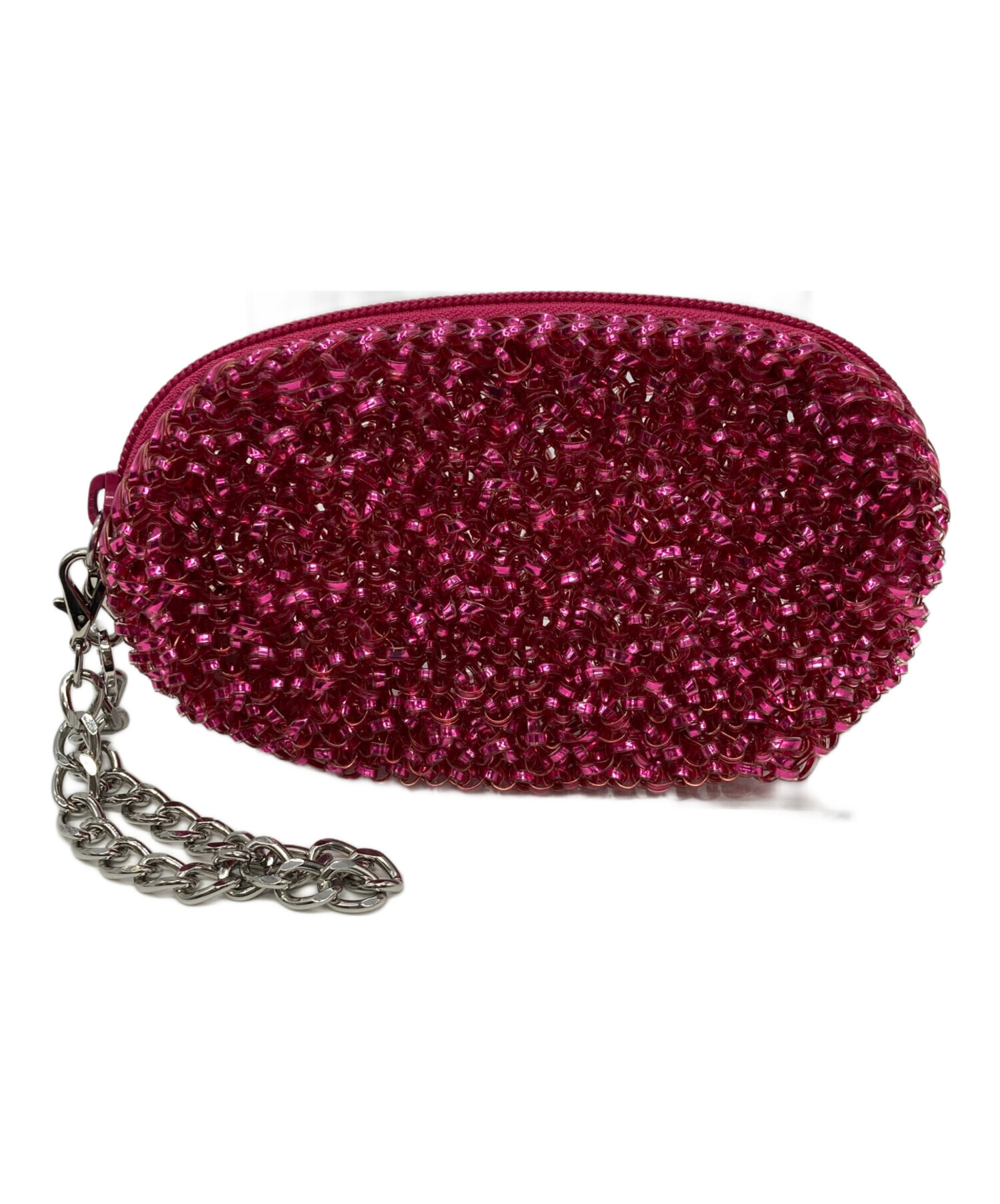 未使用級★ANTEPRIMA アンテプリマ ポーチ ピンク ワイヤー レディース 中古・古着通販】ANTEPRIMA (アンテプリマ) ワイヤーポーチ ピンク