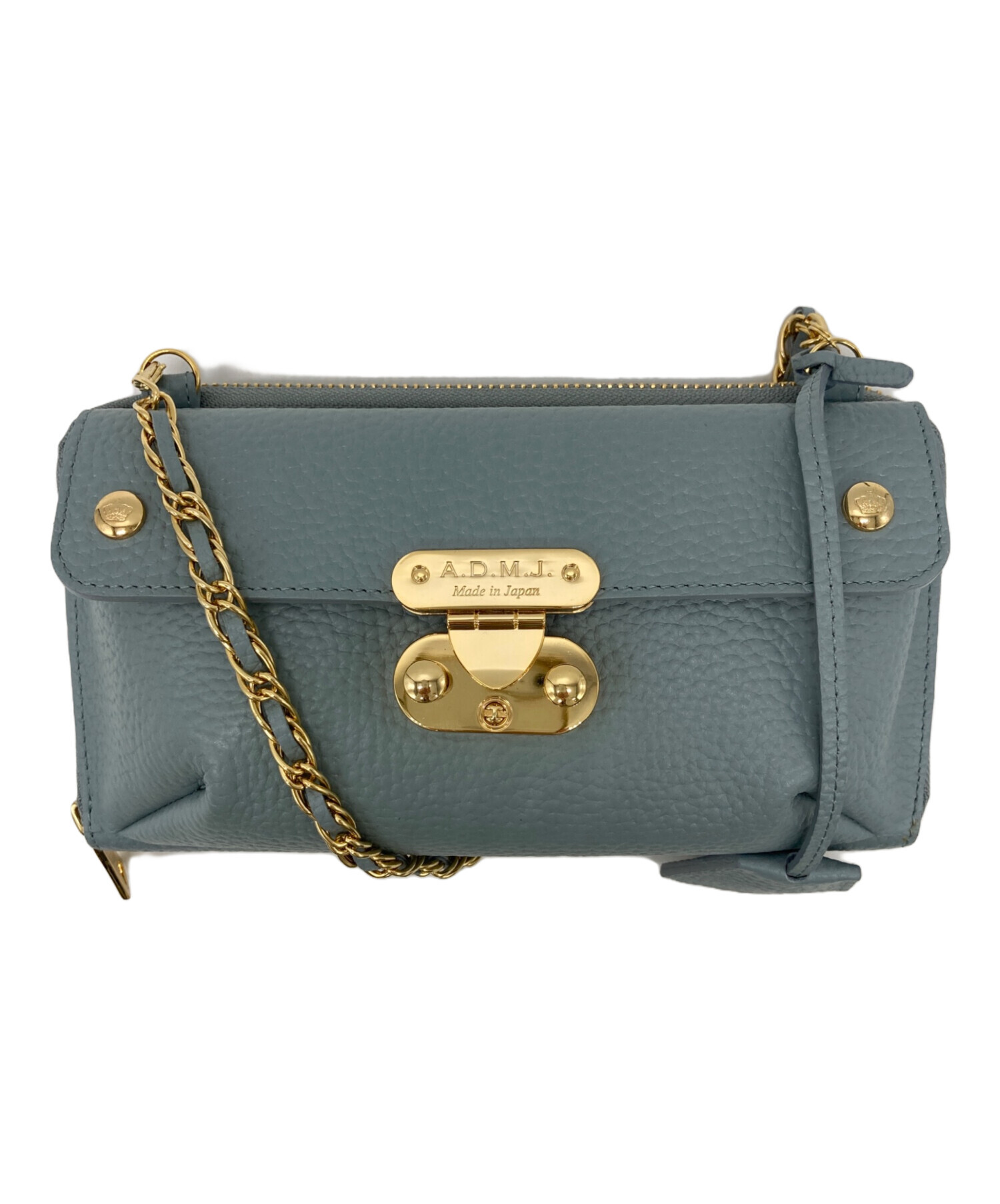 中古・古着通販】A.D.M.J. (エーディーエムジェイ) シュリンクレザー前