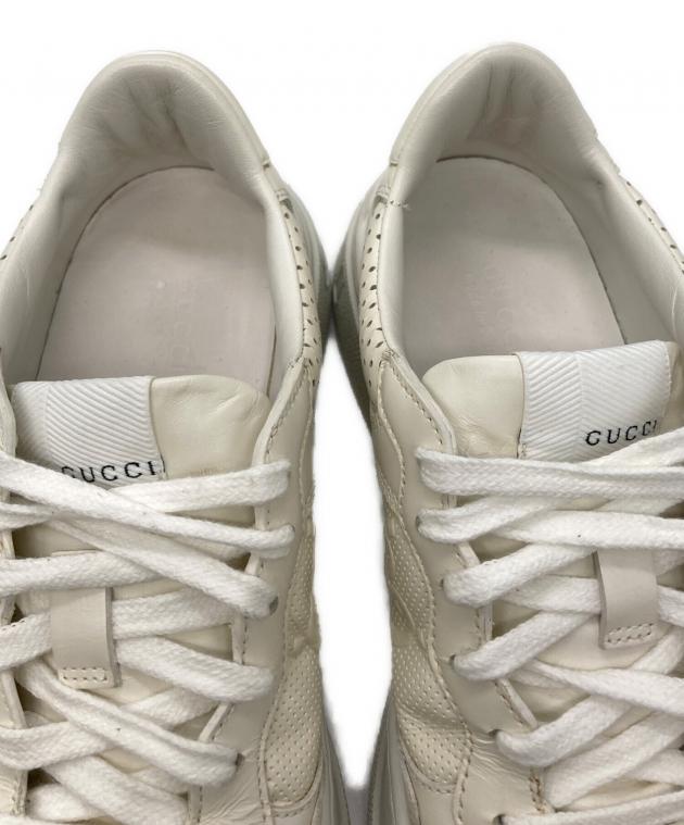 中古・古着通販】GUCCI (グッチ) GGエンボスローカットスニーカー