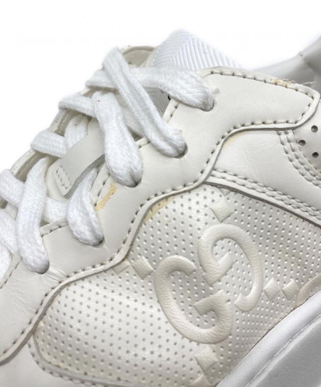 中古・古着通販】GUCCI (グッチ) GGエンボスローカットスニーカー