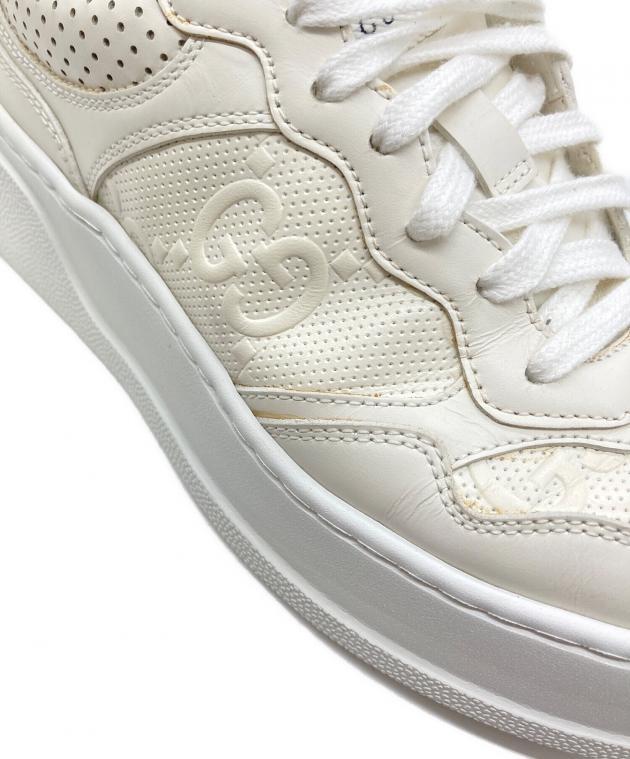 中古・古着通販】GUCCI (グッチ) GGエンボスローカットスニーカー