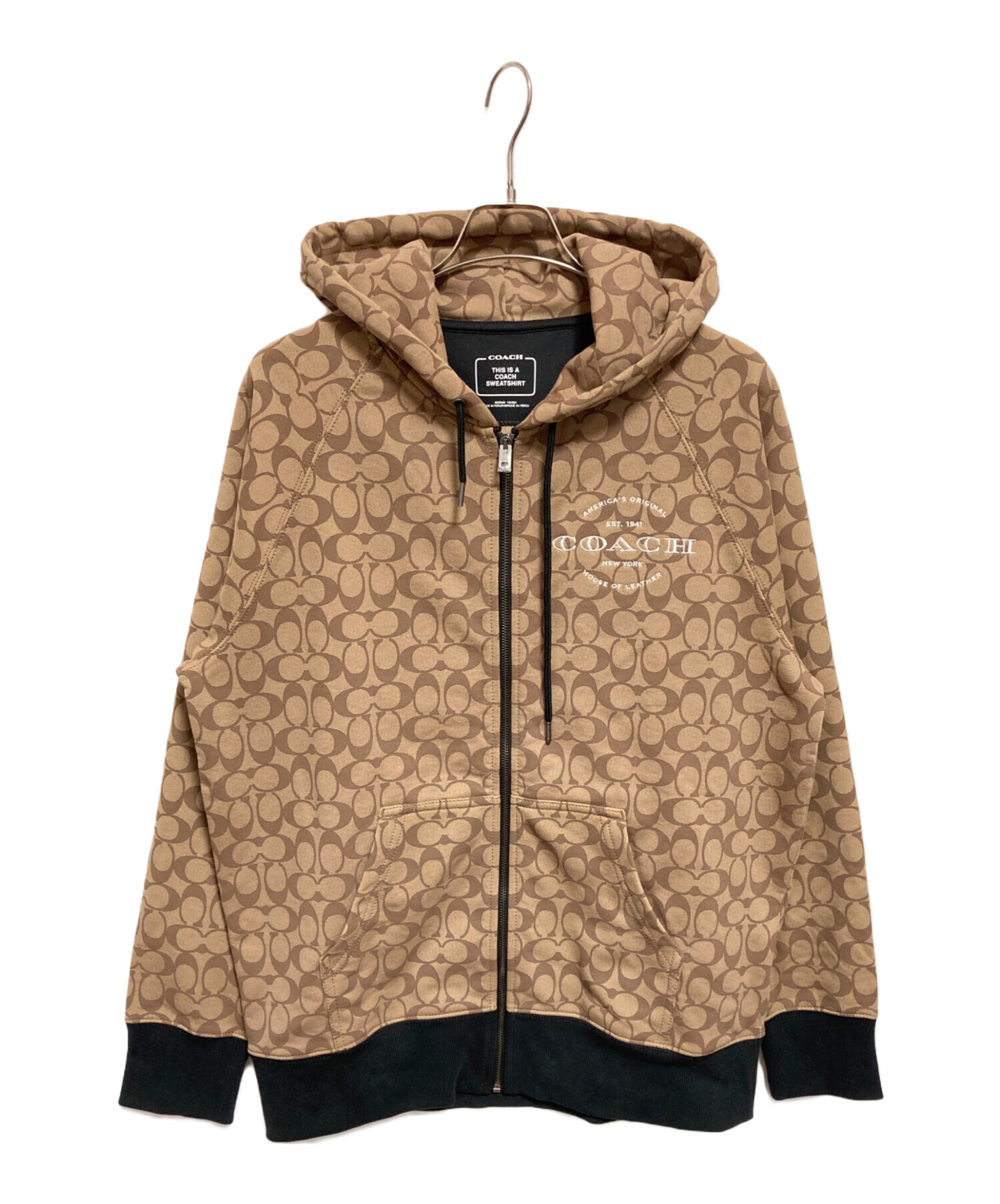 中古・古着通販】COACH (コーチ) シグネチャー ジップ フーディー 