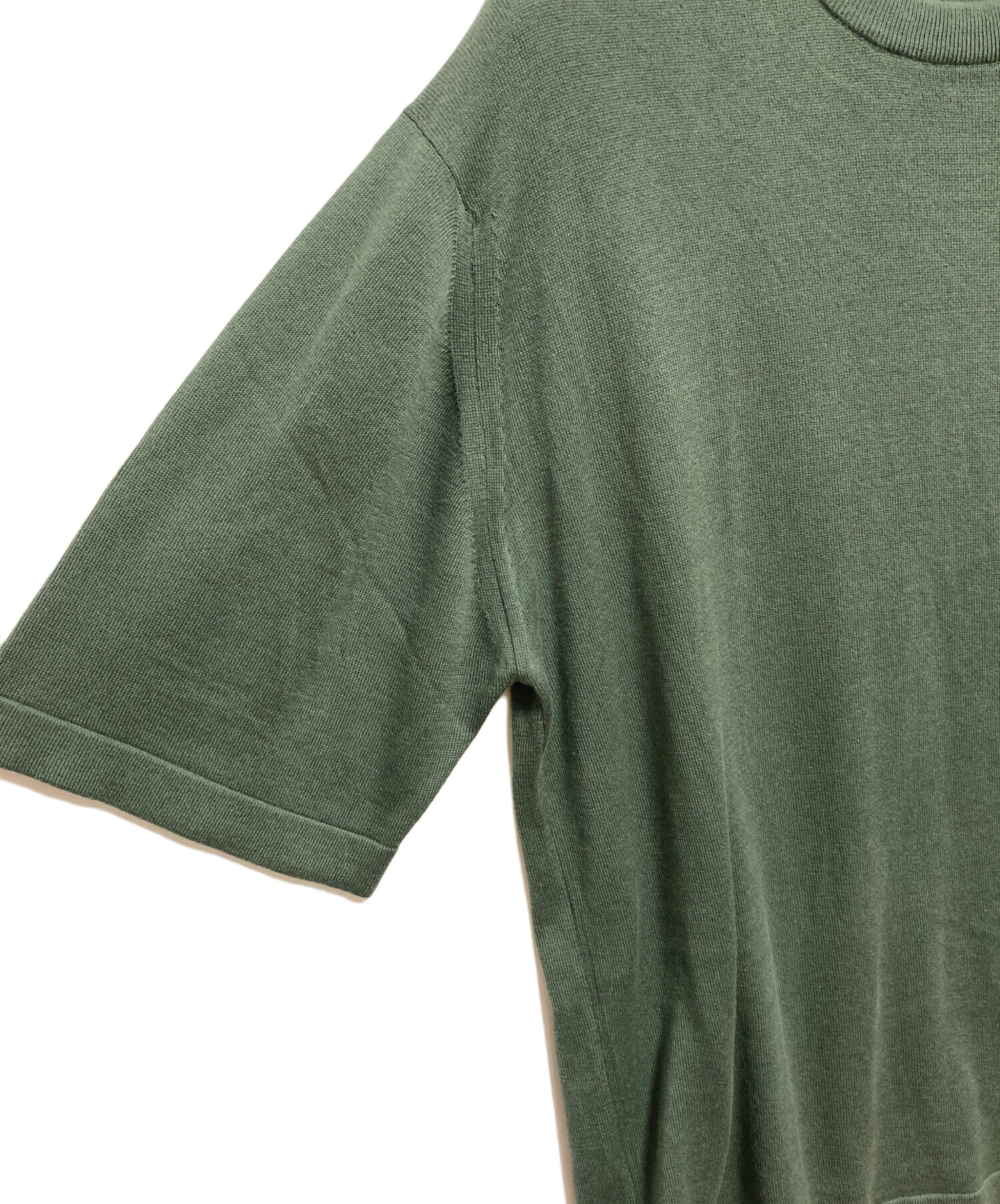 JOHN SMEDLEY グレー 半袖ポロシャツ　古着　緑タグ JOHN SMEDLEY（ジョンスメドレー） メンズ 半袖 ニットポロシャツ ISIS