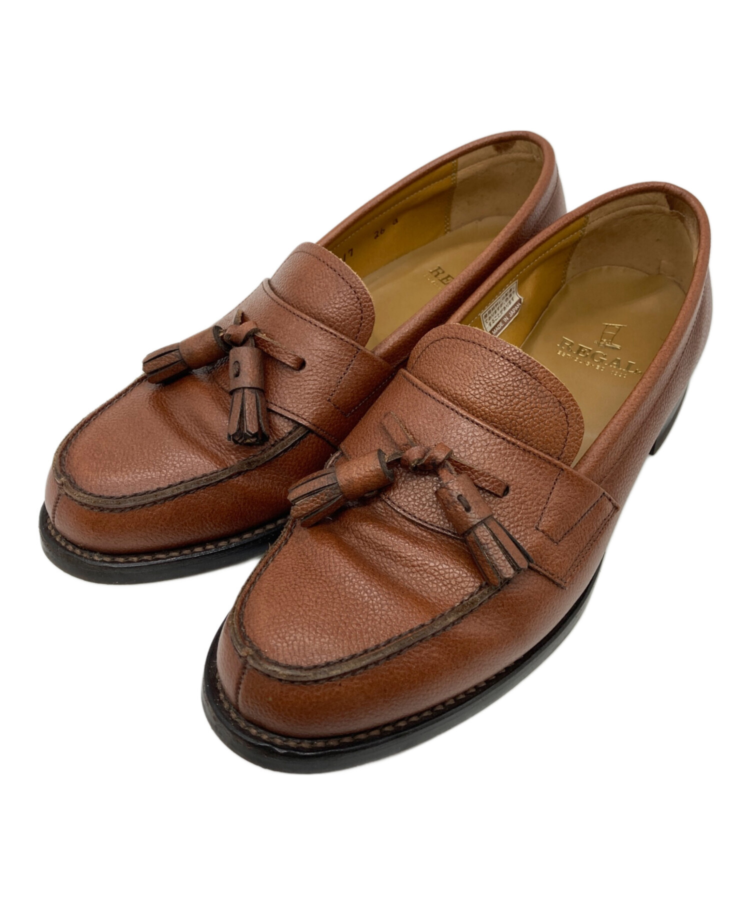 REGAL タッセルローファー　BROWN 新品未使用 中古・古着通販】REGAL (リーガル) タッセルローファー ブラウン