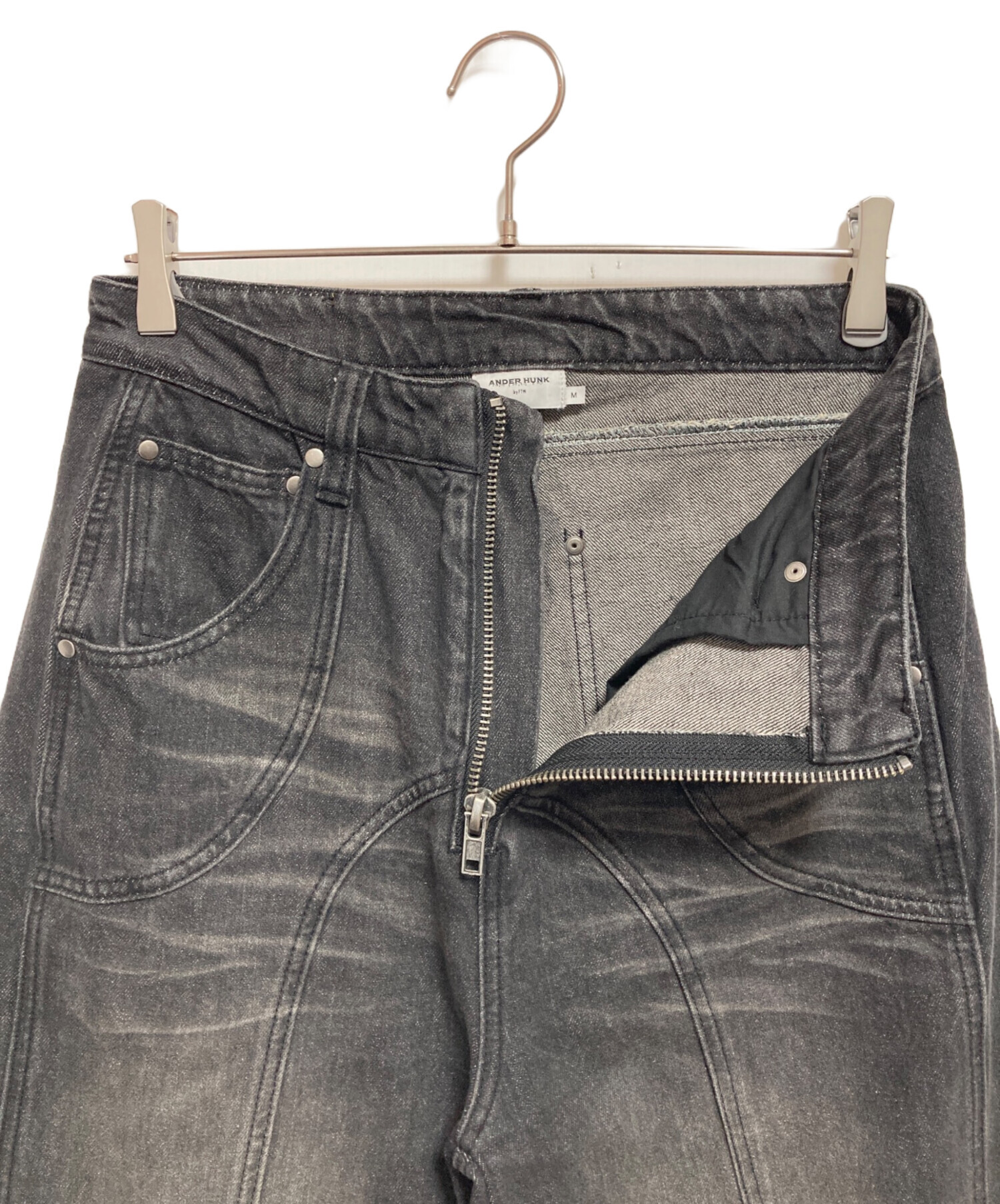中古・古着通販】ander hunk (アンダーハンク) ワイドデニムパンツ 