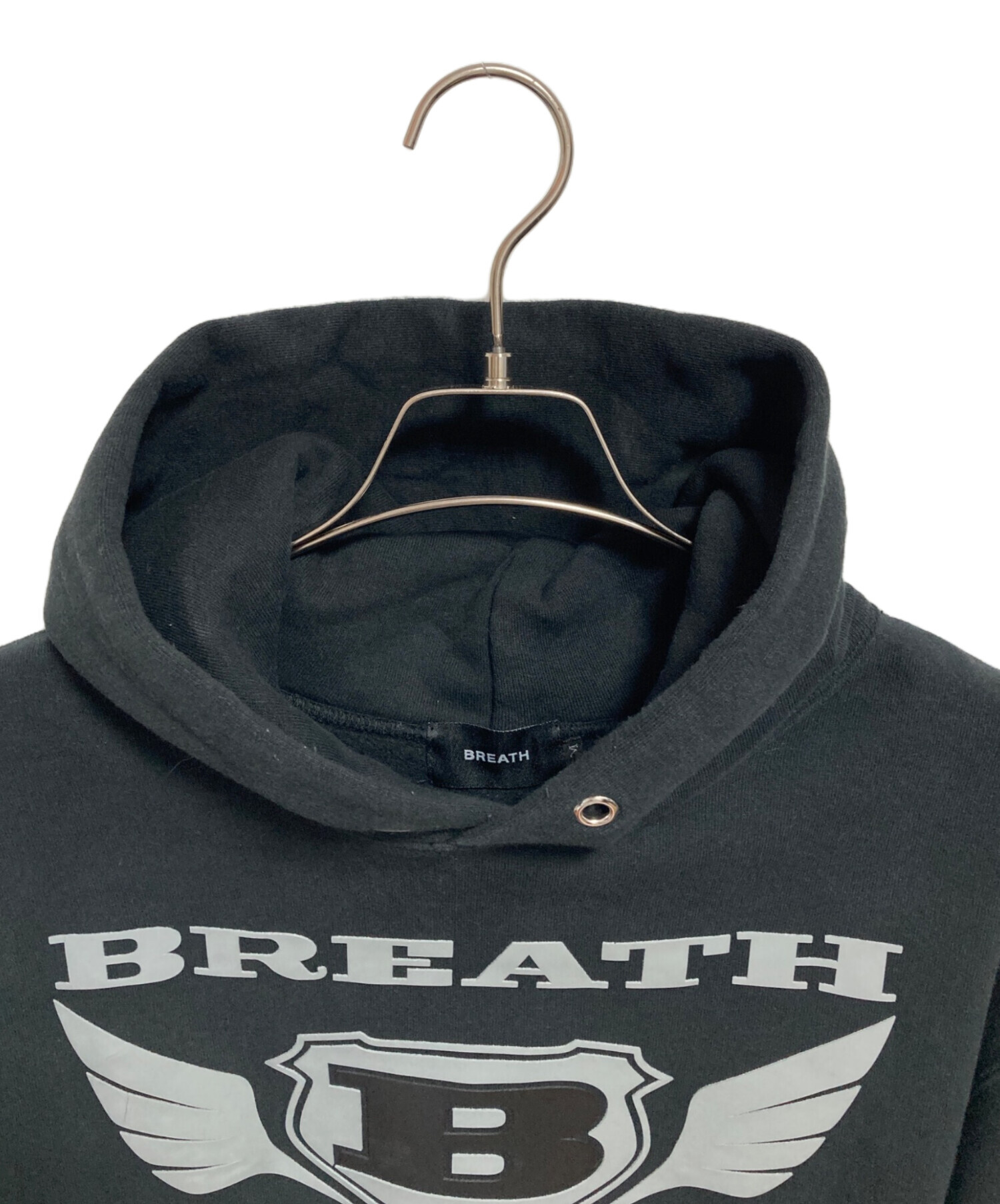 中古・古着通販】BREATH (ブレス) プルオーバーパーカー ブラック 