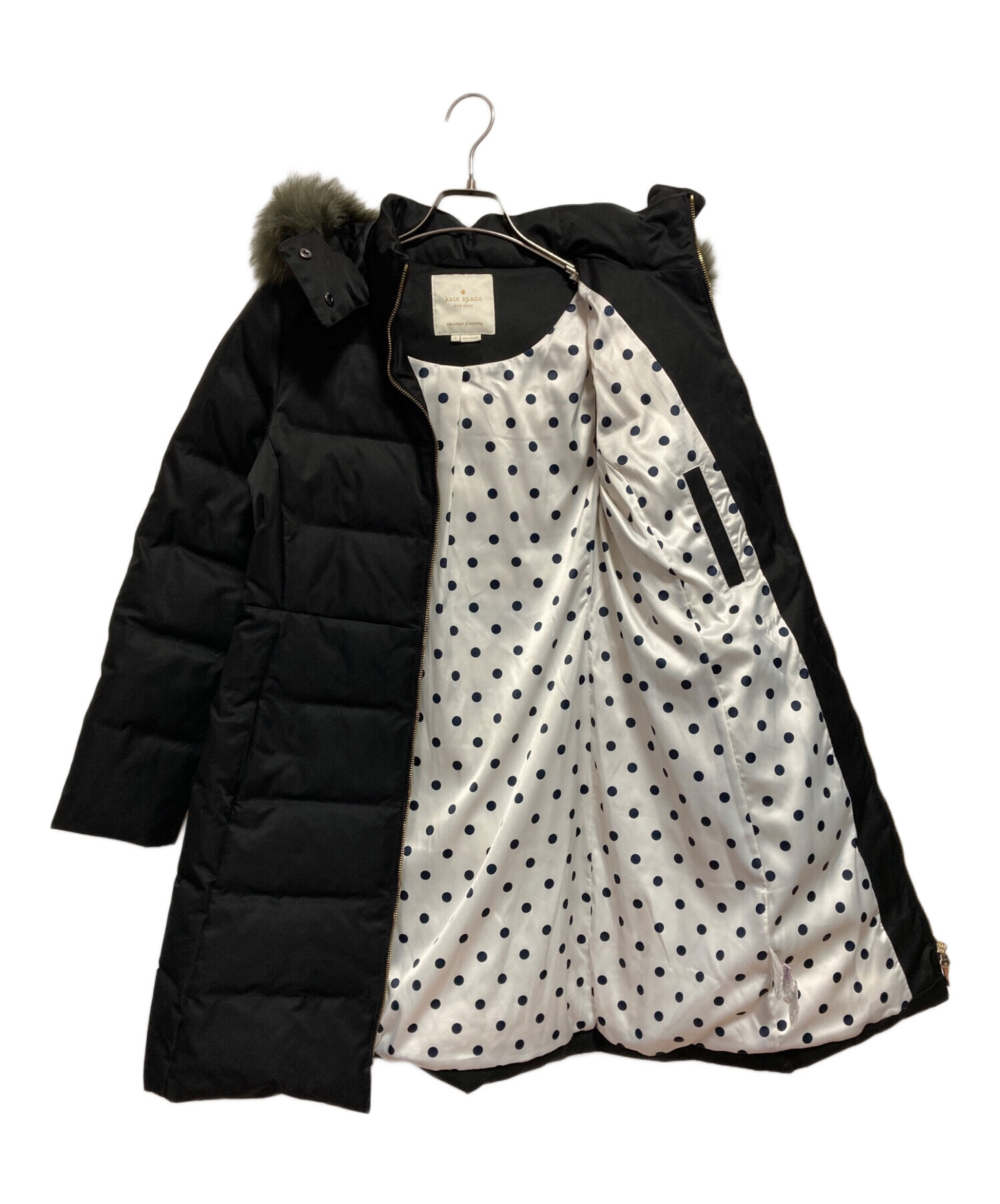中古・古着通販】Kate Spade (ケイトスペード) ダウンコート ブラック 