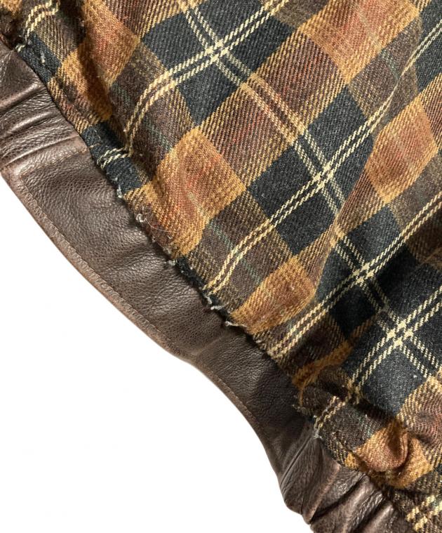 【希少】ST. JOHN'S BAY レザートラッカージャケット ダークブラウン 中古・古着通販】ST JOHN'S BAY (セントジョンズベイ) レザー