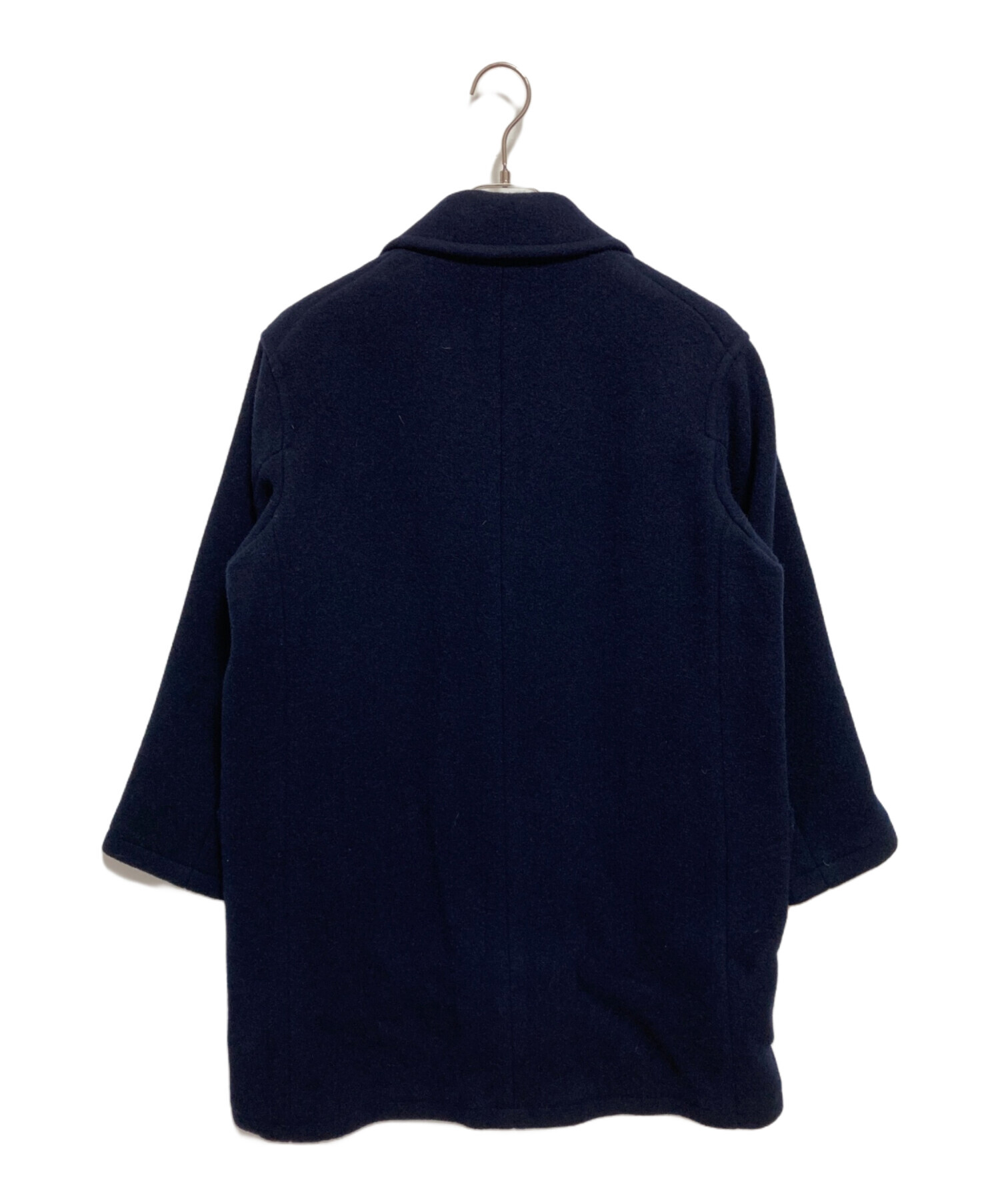 DANTON ダントン ウールモッサ　チェスターコート　36 ネイビー 中古・古着通販】DANTON (ダントン) ウールモッサ チェスターコート