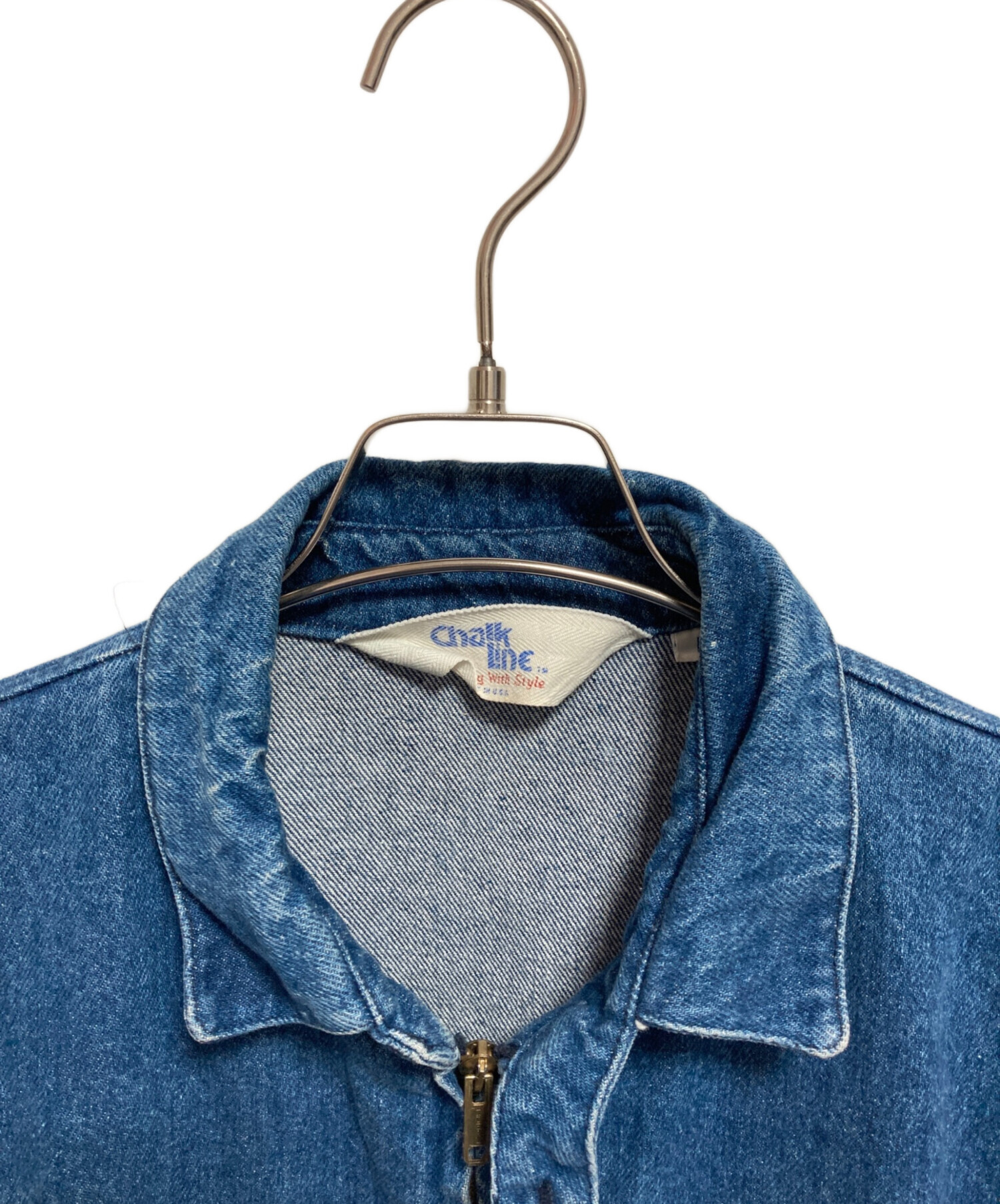 80s Chalk Line デニムジャケット サイズ L スタートレック 濃紺 中古・古着通販】Chalk Line (チョークライン) 80'S デニムジャケット