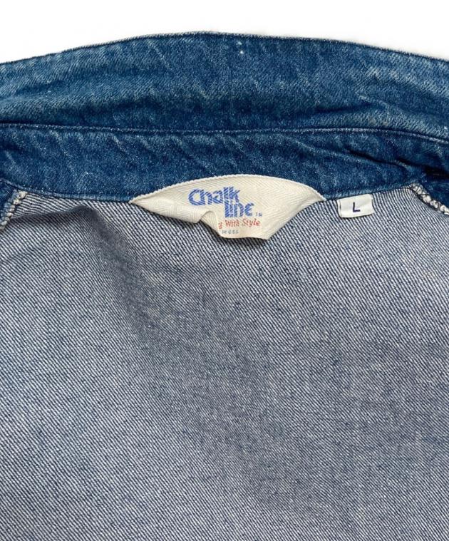 80s Chalk Line デニムジャケット サイズ L スタートレック 濃紺 中古・古着通販】Chalk Line (チョークライン) 80'S デニムジャケット