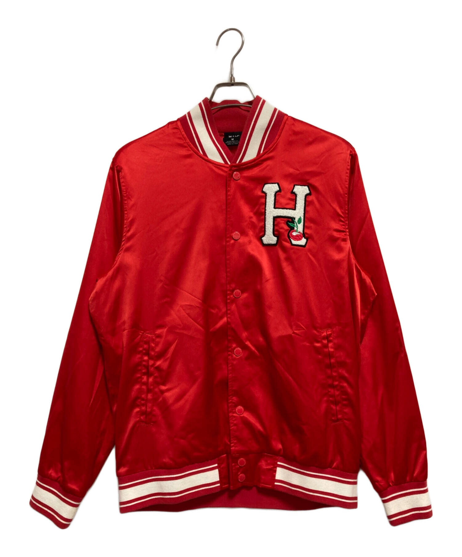 中古・古着通販】HUF (ハフ) FELIX SATIN JACKET レッド サイズ:M