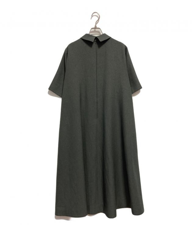 中古・古着通販】foufou (フーフー) シャツワンピース グレー サイズ