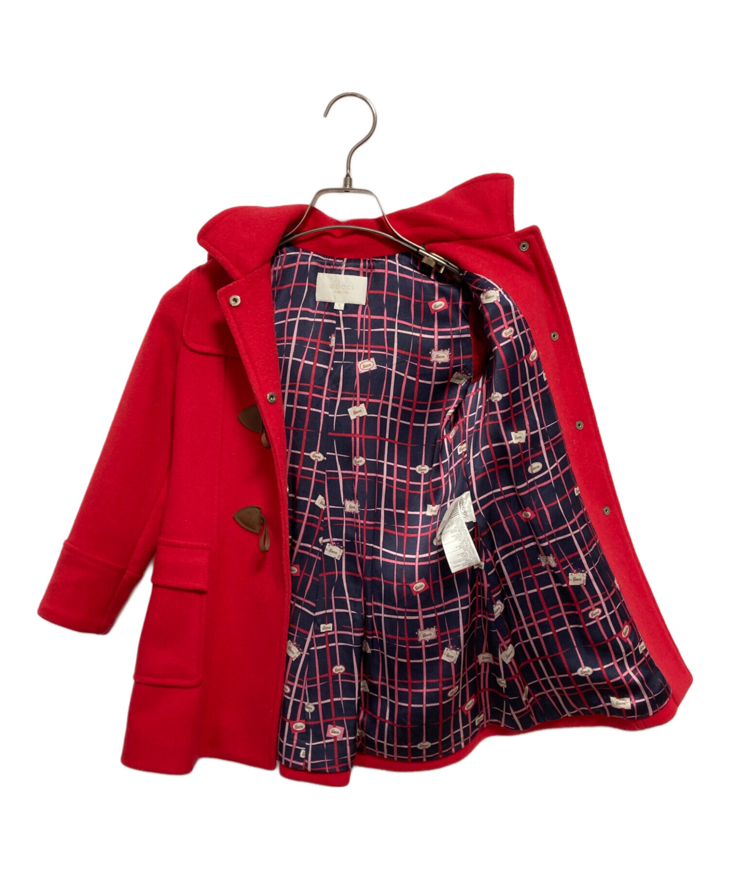 中古・古着通販】GUCCI (グッチ) ダッフルコート レッド サイズ:5