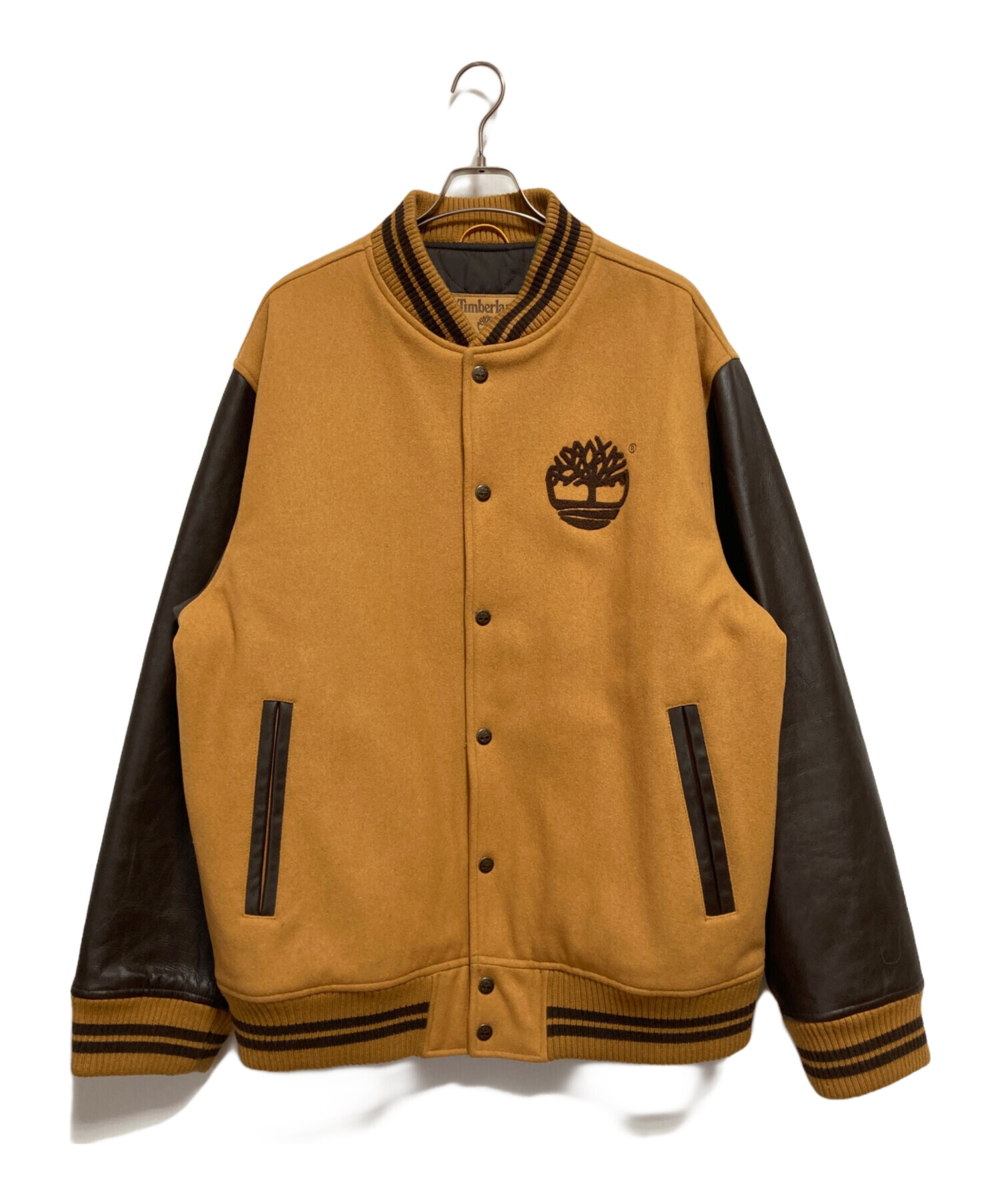 Timberland　ティンバーランド　スタジャン　レザー　本革 中古・古着通販】Timberland (ティンバーランド) ロゴ刺繍レザー