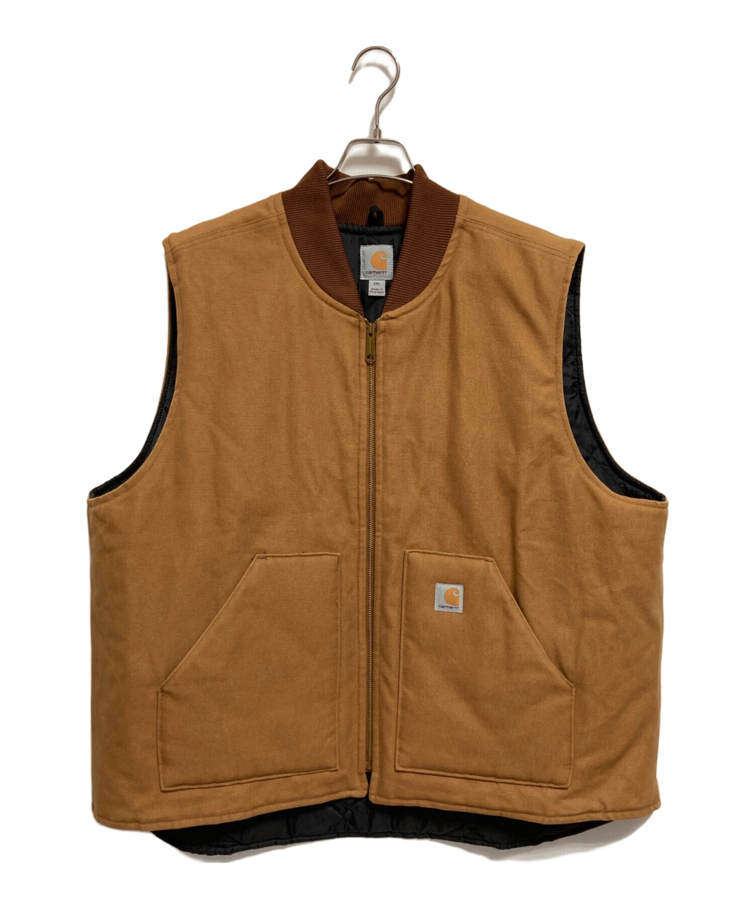 carhartt ブラウン ベスト 2XL 中古・古着通販】CarHartt (カーハート) ダックベスト ブラウン サイズ