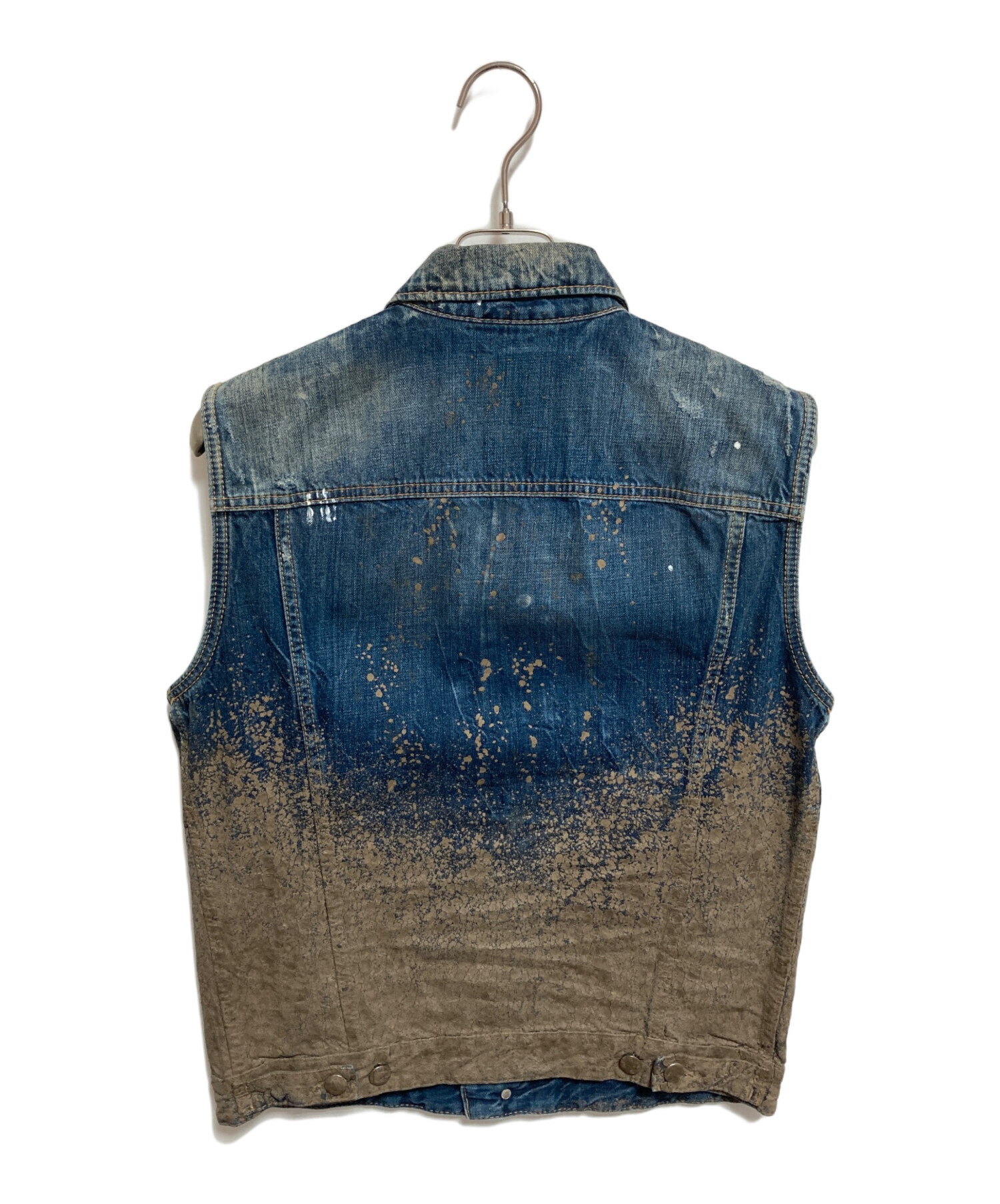 中古・古着通販】DSQUARED2 (ディースクエアード) 加工デニムベスト