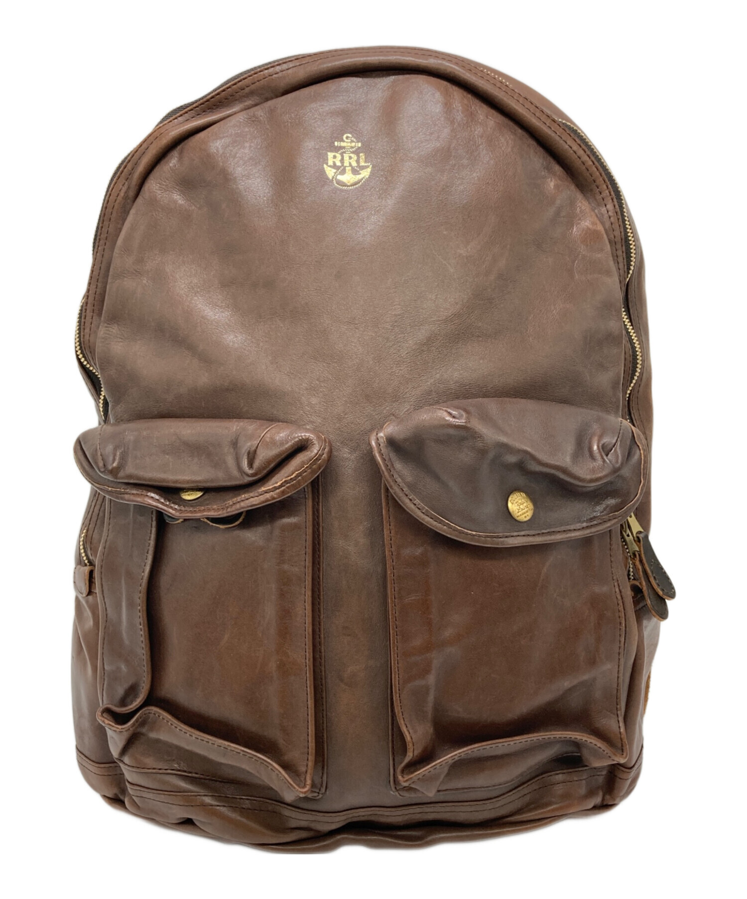 中古・古着通販】RRL (ダブルアールエル) MITCHELL LEATHER BACKACK 