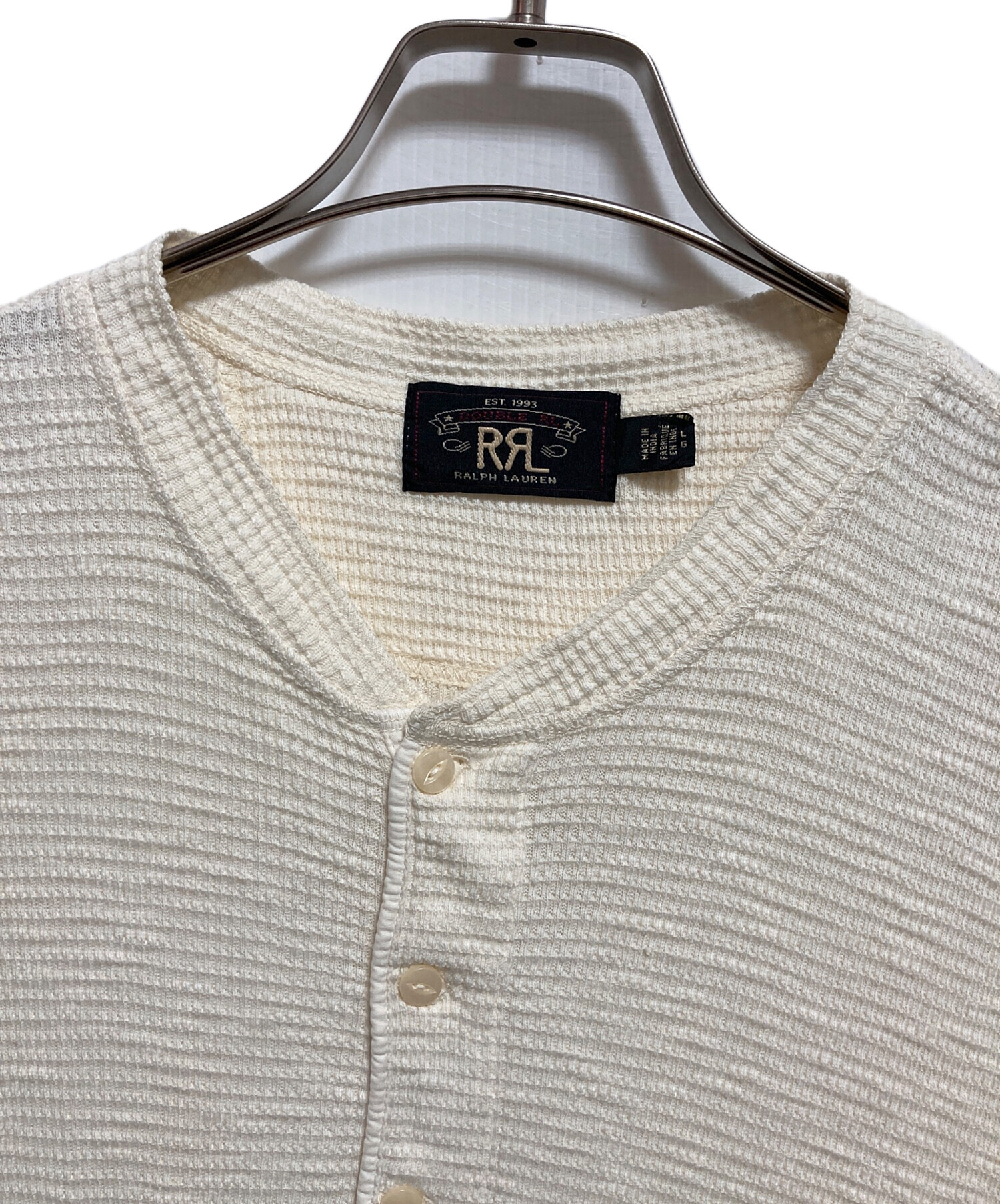 中古・古着通販】RRL (ダブルアールエル) ワッフルヘンリーネック