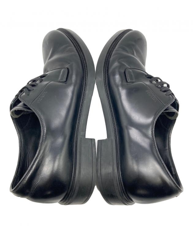 PRADA ドレスシューズ 中古・古着通販】PRADA (プラダ) ドレスシューズ ブラック サイズ:7