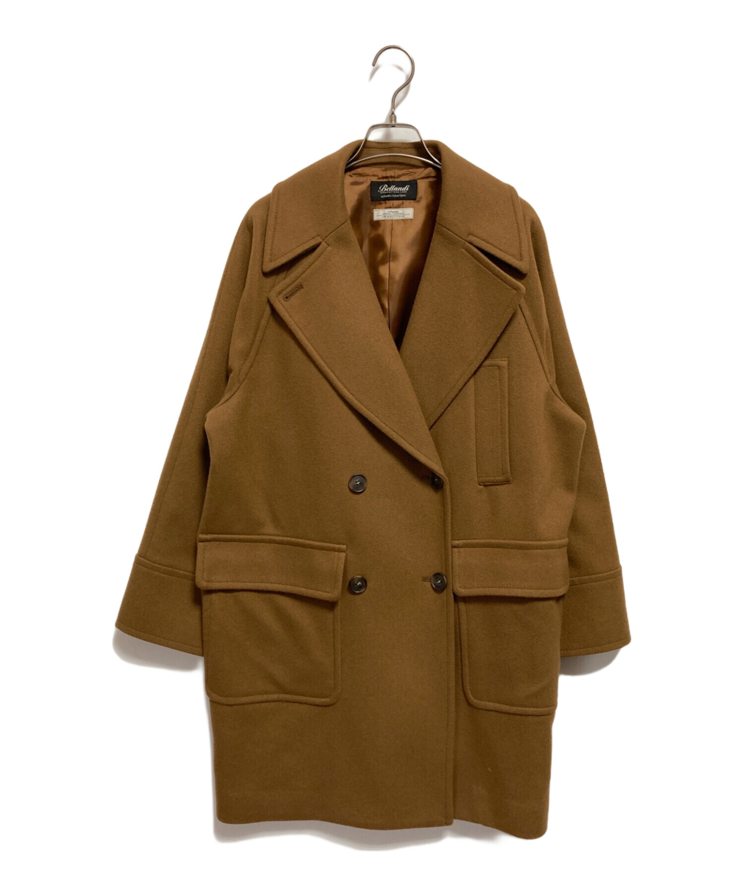 JOURNAL STANDARD ブラウン スタンドカラー コート スタンドロング 