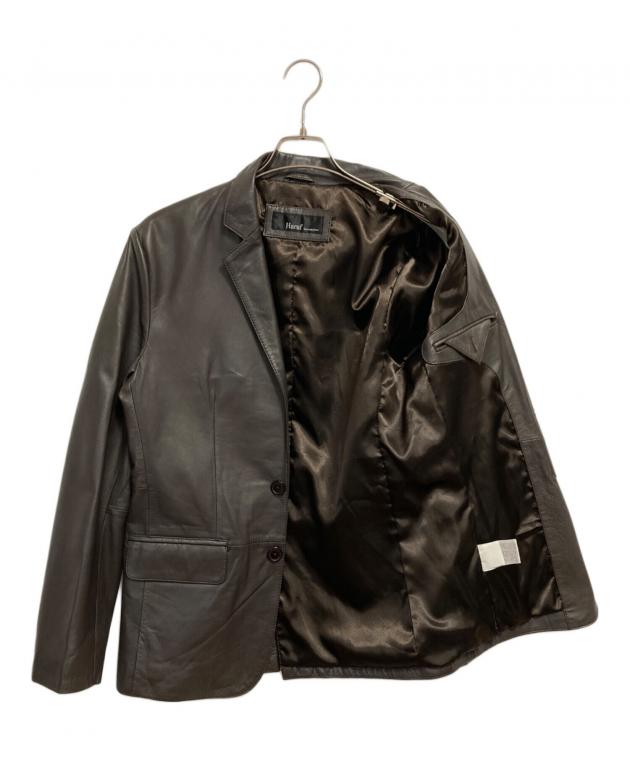 中古・古着通販】haruf (ハルフ) レザージャケット ブラウン サイズ:M