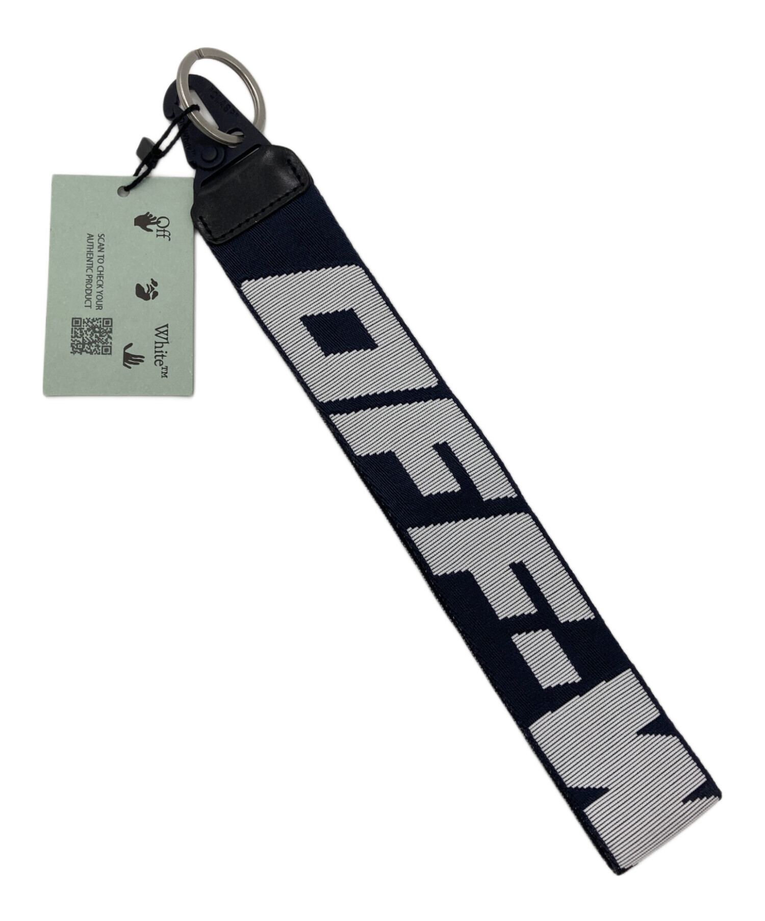OFF-WHITE オフホワイト Diag キーホルダー ブラック 中古・古着通販】OFFWHITE (オフホワイト) キーホルダー ブラック