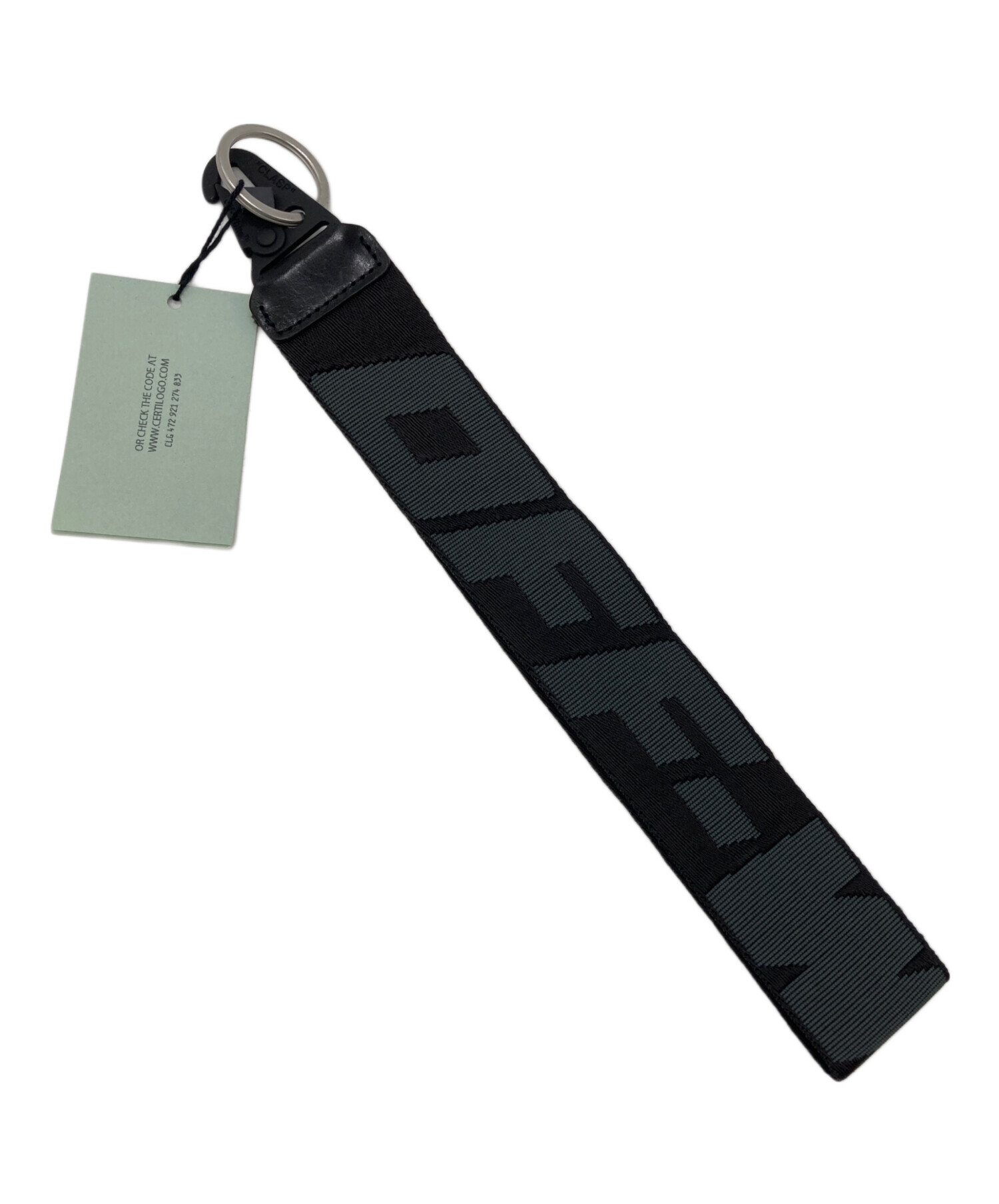 中古・古着通販】OFFWHITE (オフホワイト) キーホルダー ブラック