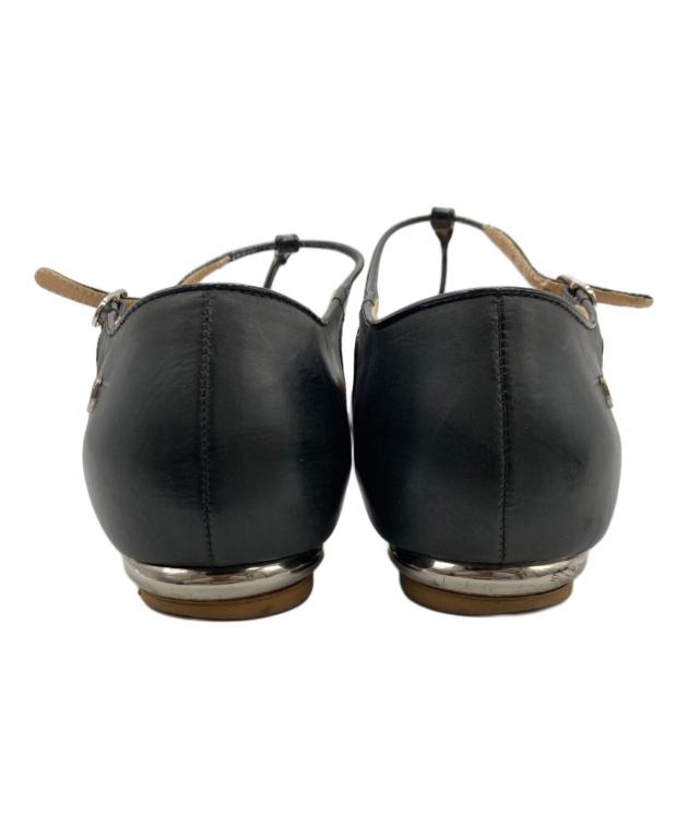 中古・古着通販】CHANEL (シャネル) ストラップパンプス ブラック