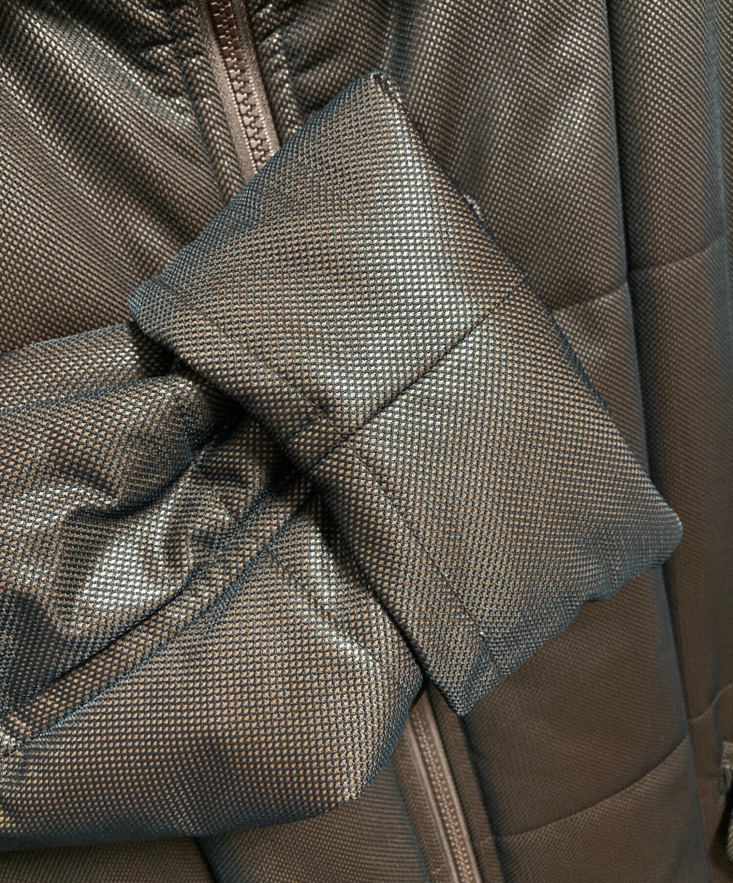 中古・古着通販】ISSEY MIYAKE (イッセイミヤケ) 中綿コート ブラウン 
