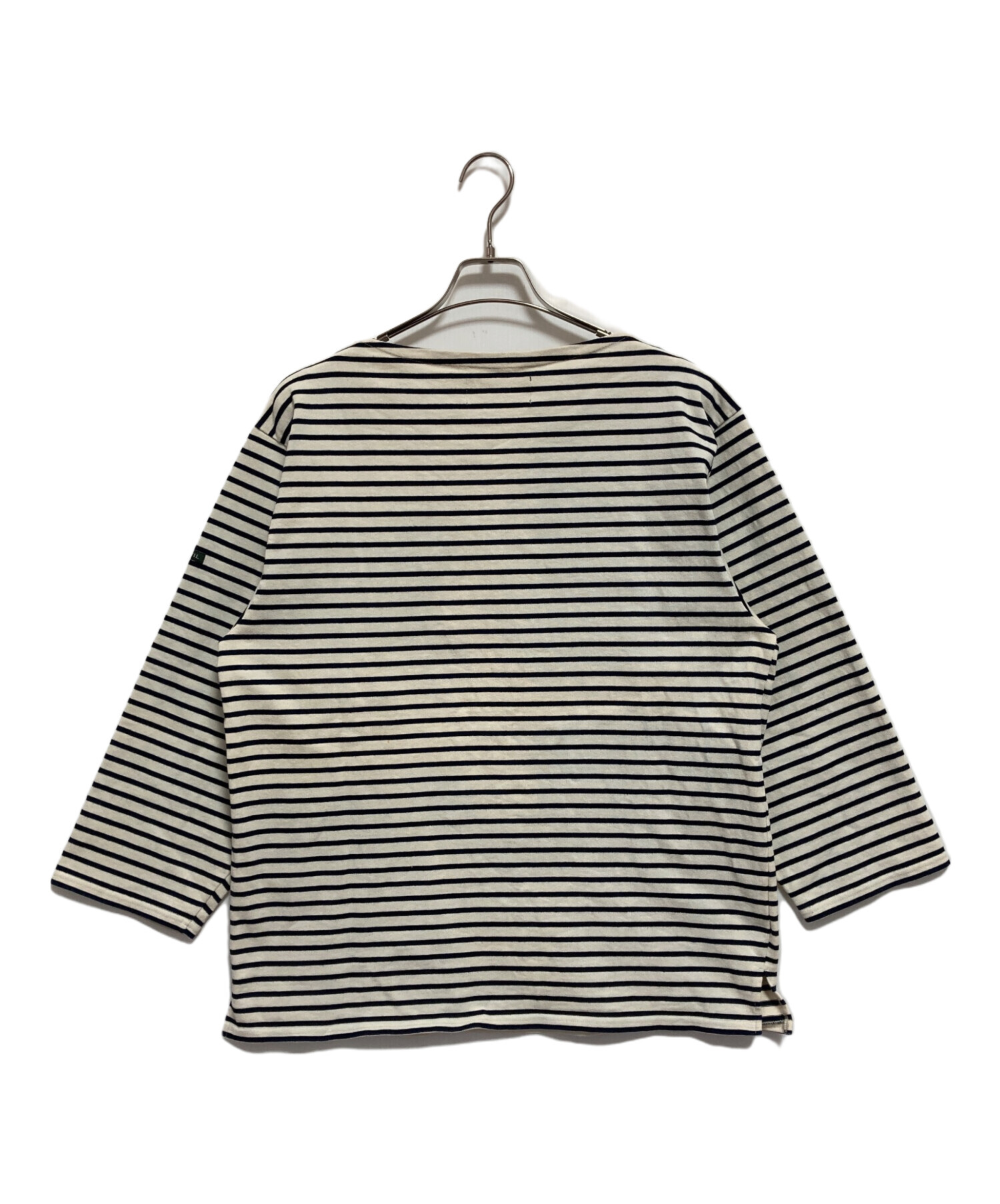 中古・古着通販】OUTIL (ウティ) バスクシャツ ホワイト×ネイビー