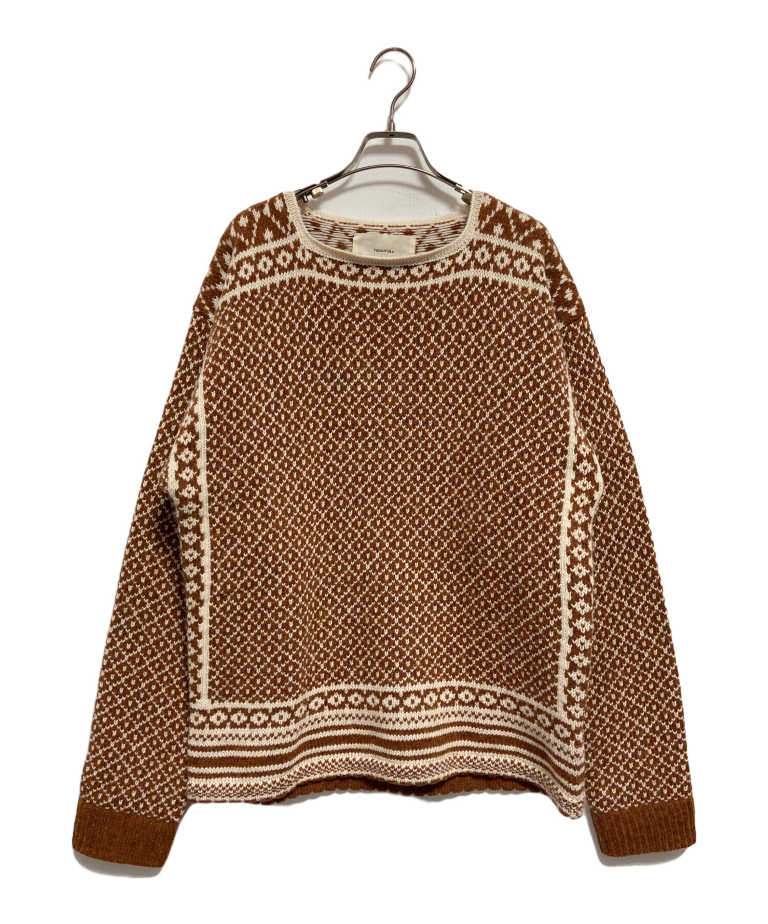 TODAYFUL / トゥデイフル Nordic Over Knit 中古・古着通販】TODAYFUL (トゥデイフル) Nordic Over Knit ブラウン