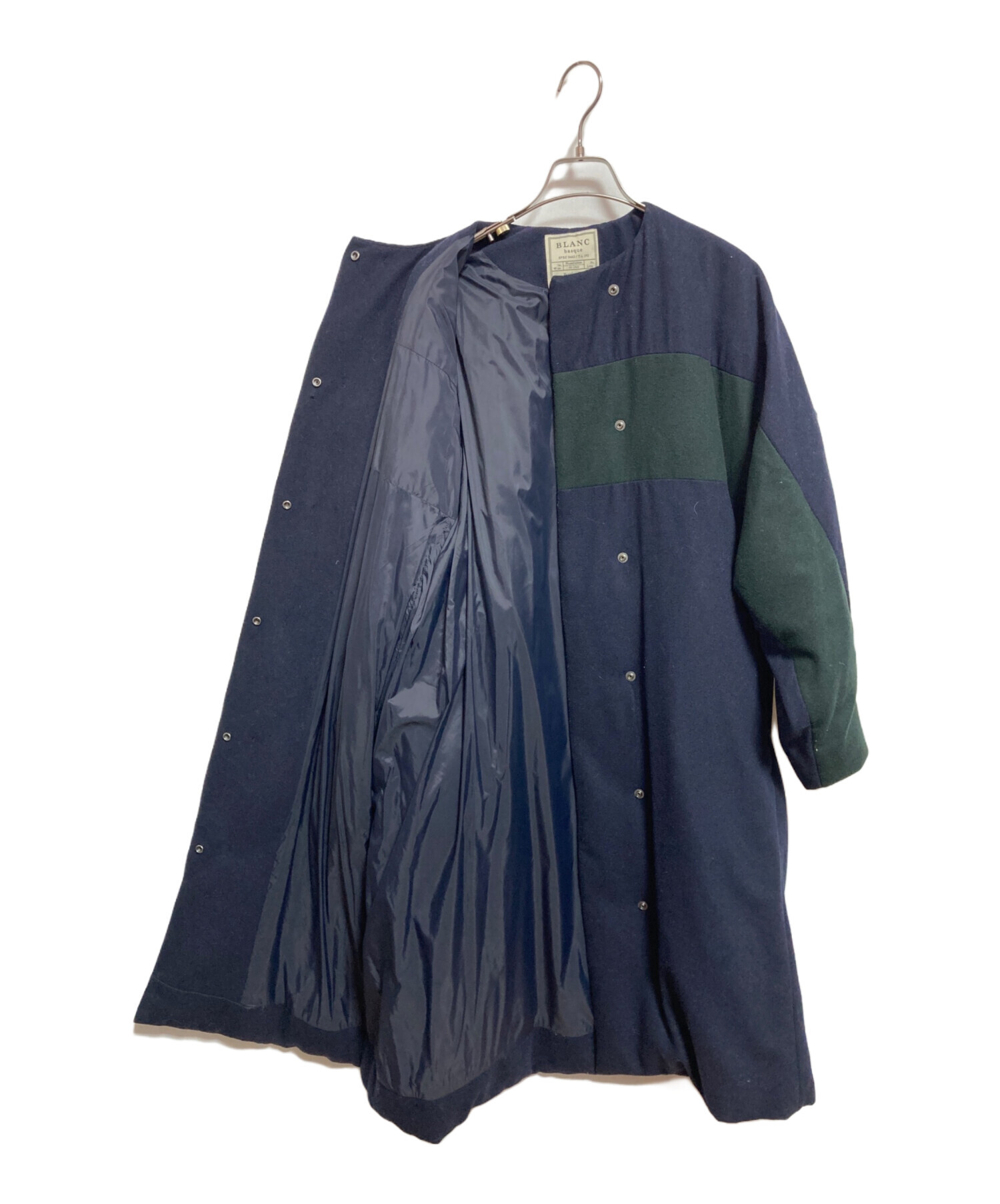 中古・古着通販】BLANC basque (ブランバスク) バイカラーダウンコート 