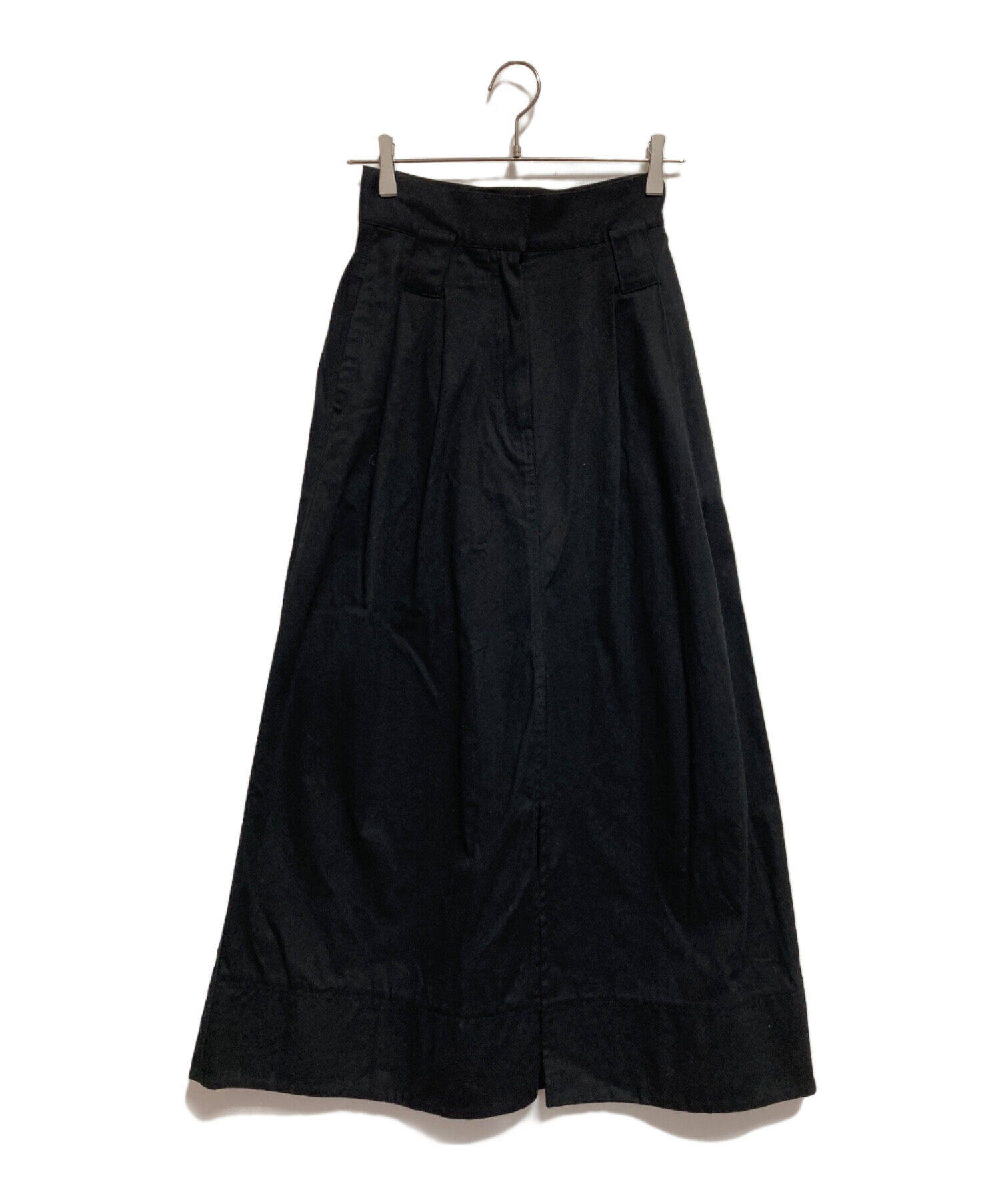新品♡スナイデル　チノワイドスカート　スリット　ブラック　SNIDEL SNIDEL（スナイデル）の「チノワイドスカート（スカート）」 - WEAR