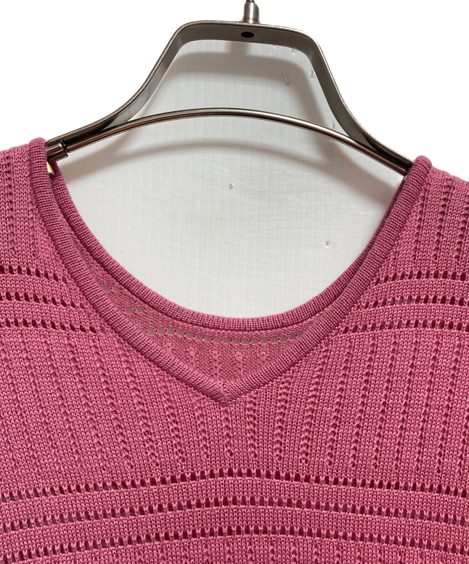 中古・古着通販】Ameri (アメリ) 2WAY PUFF SLEEVE PATTERN KNIT DRESS