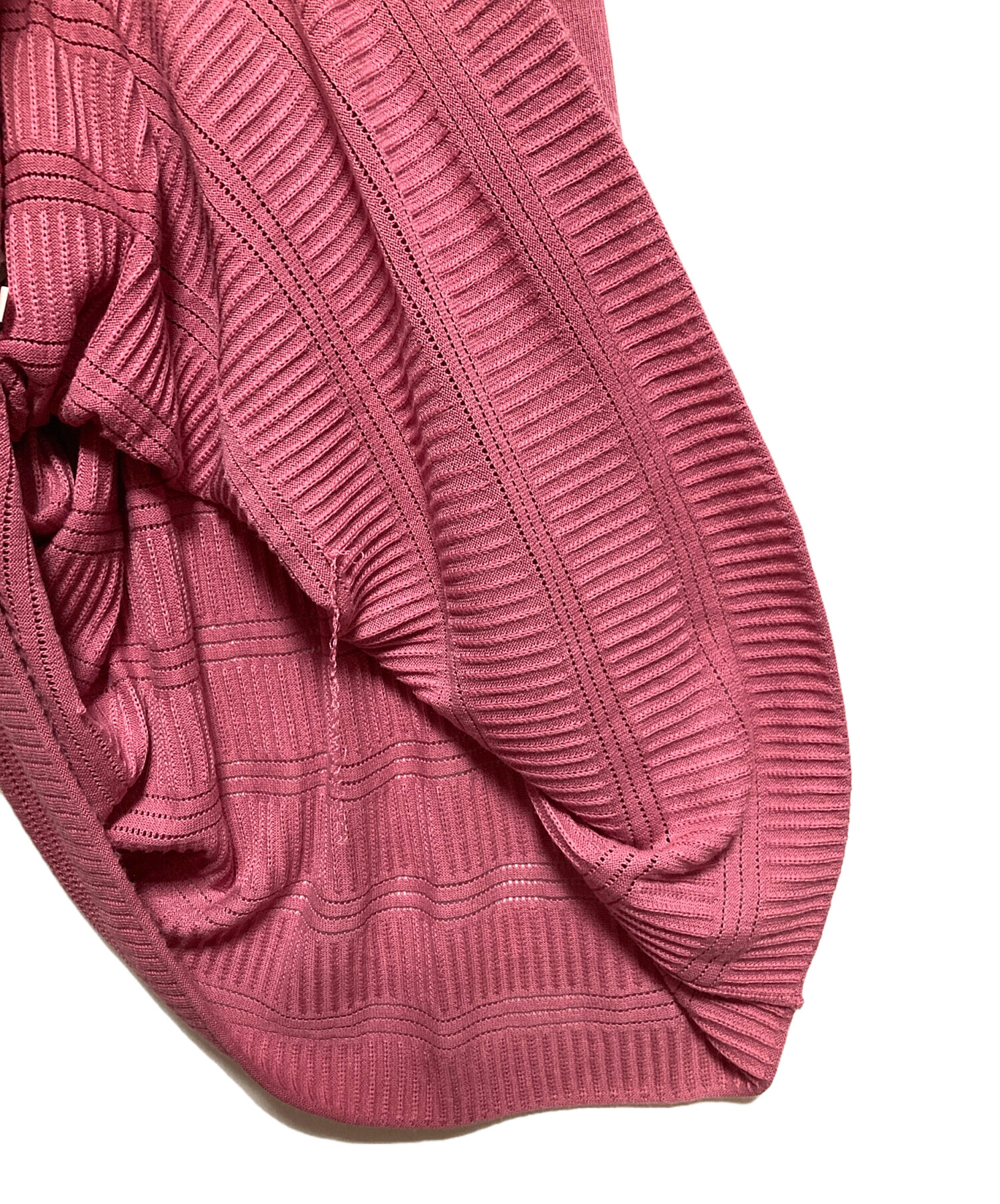 中古・古着通販】Ameri (アメリ) 2WAY PUFF SLEEVE PATTERN KNIT DRESS