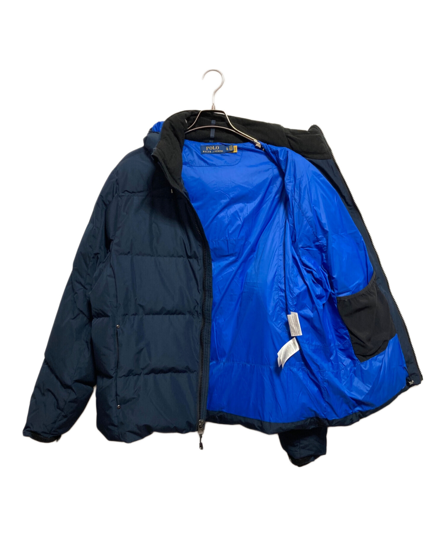 ポロラルフローレン ポロロゴ付きネイビーダウンジャケット（あげ直し） 中古・古着通販】POLO RALPH LAUREN (ポロ・ラルフローレン) ビッグ