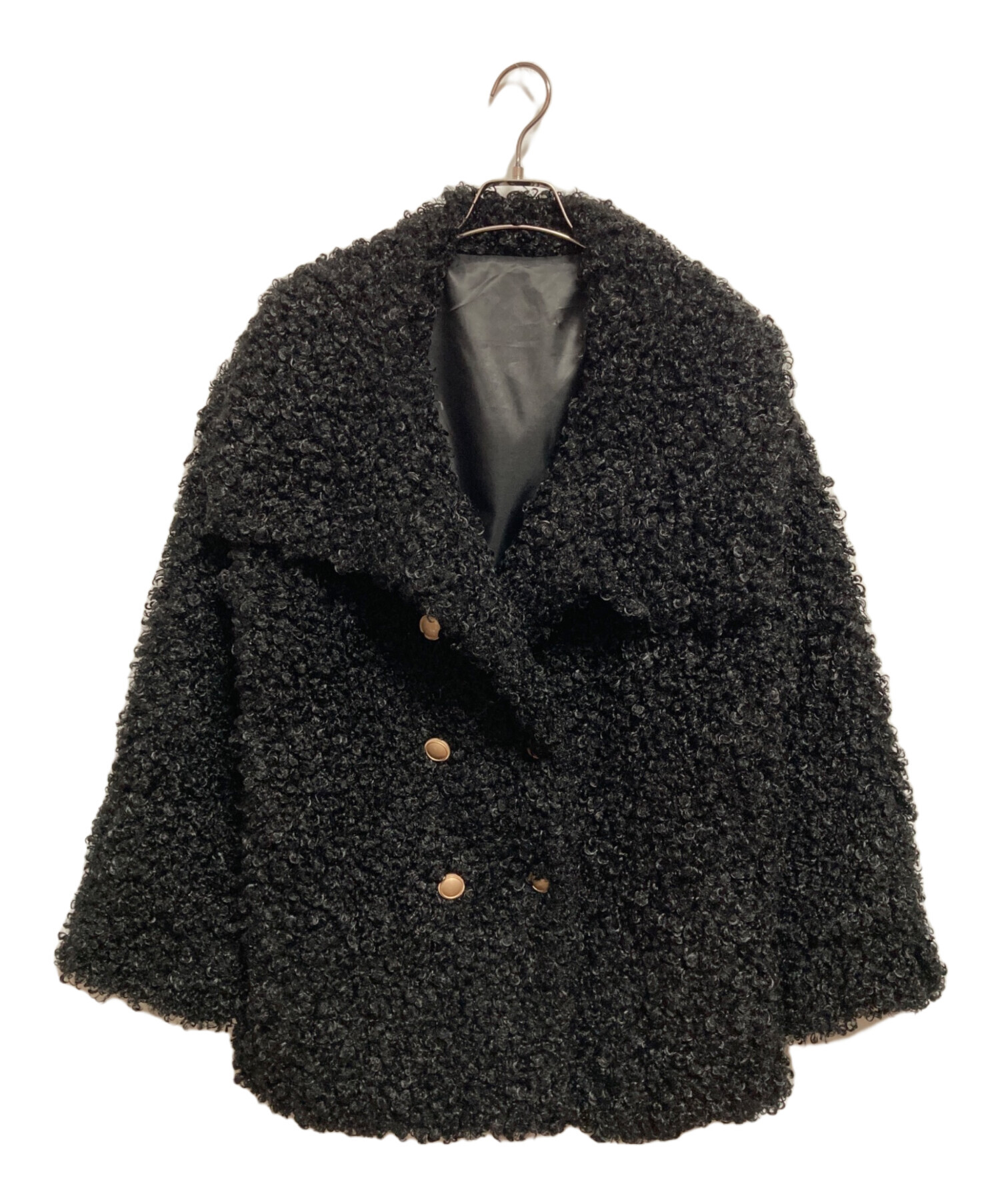 中古・古着通販】cherimi (シェリミー) プードルファーコート ブラック