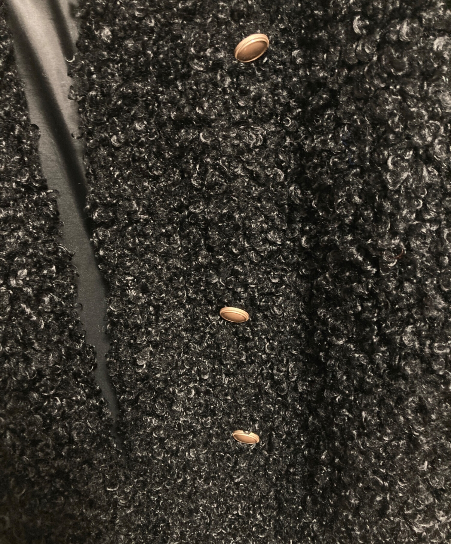 中古・古着通販】cherimi (シェリミー) プードルファーコート ブラック