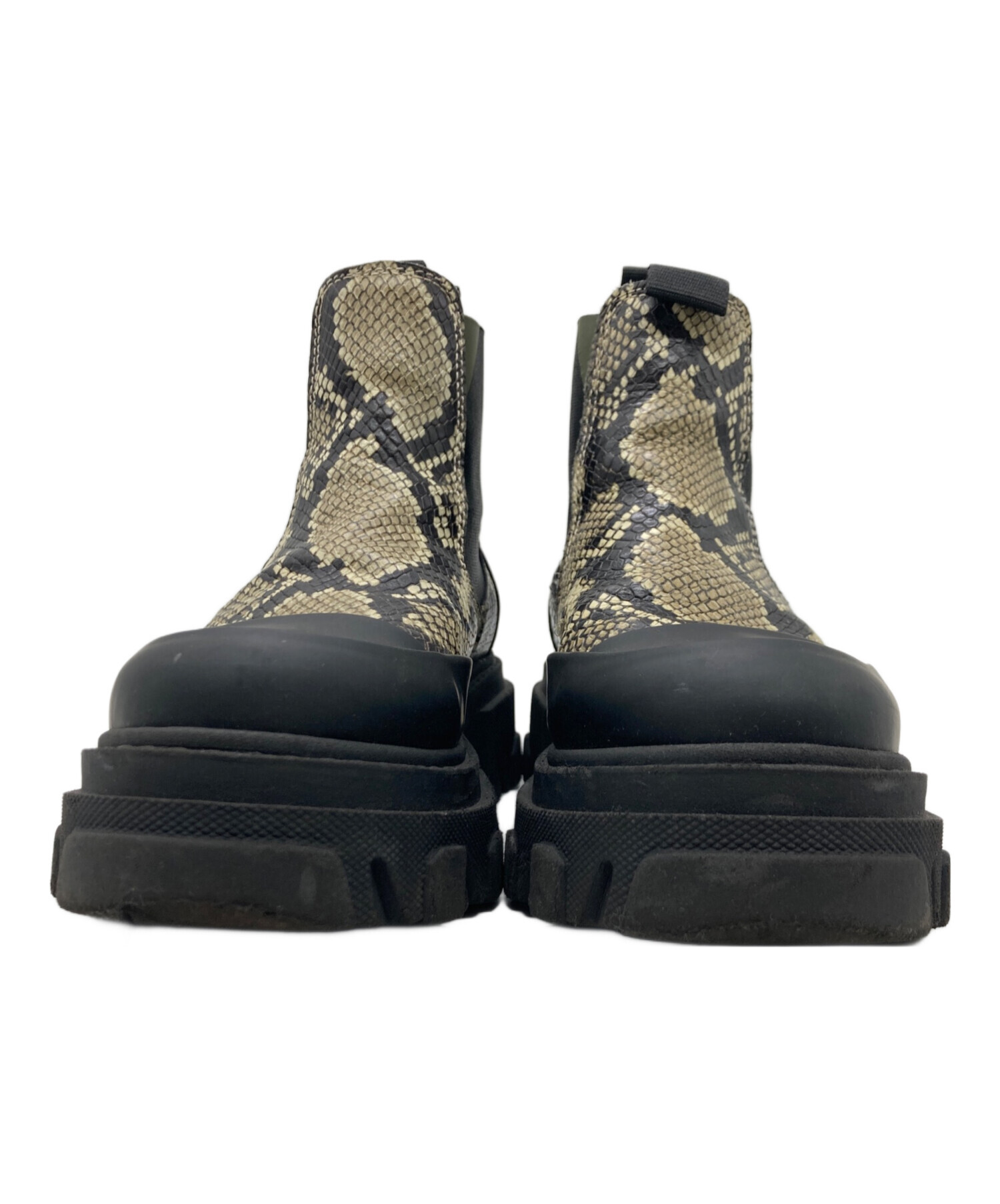 中古・古着通販】Ganni (ガニー) サイドゴアブーツ ベージュ サイズ:36